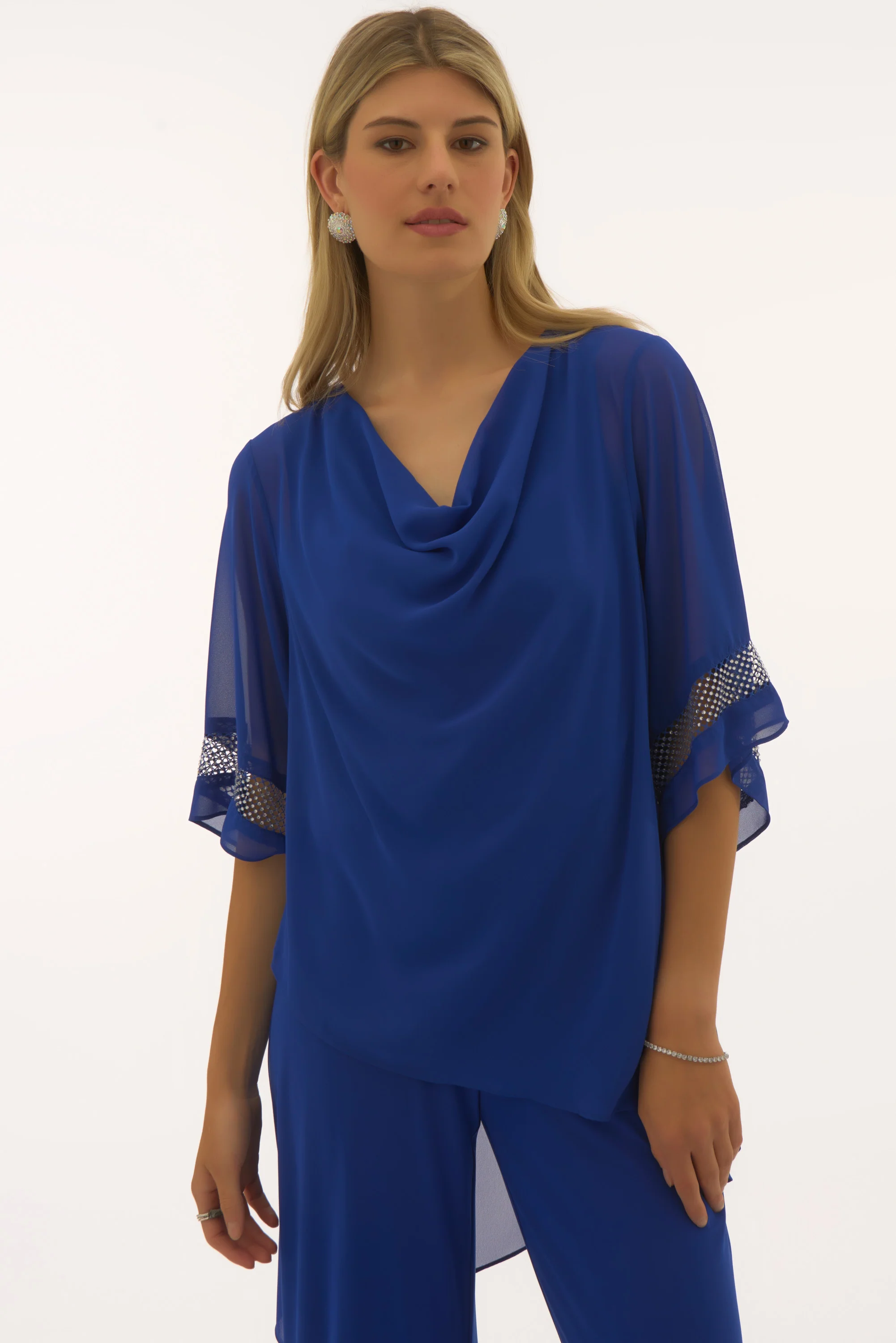 Joseph Ribkoff Asymmetrical Layered Top Style 251740 - Image 5