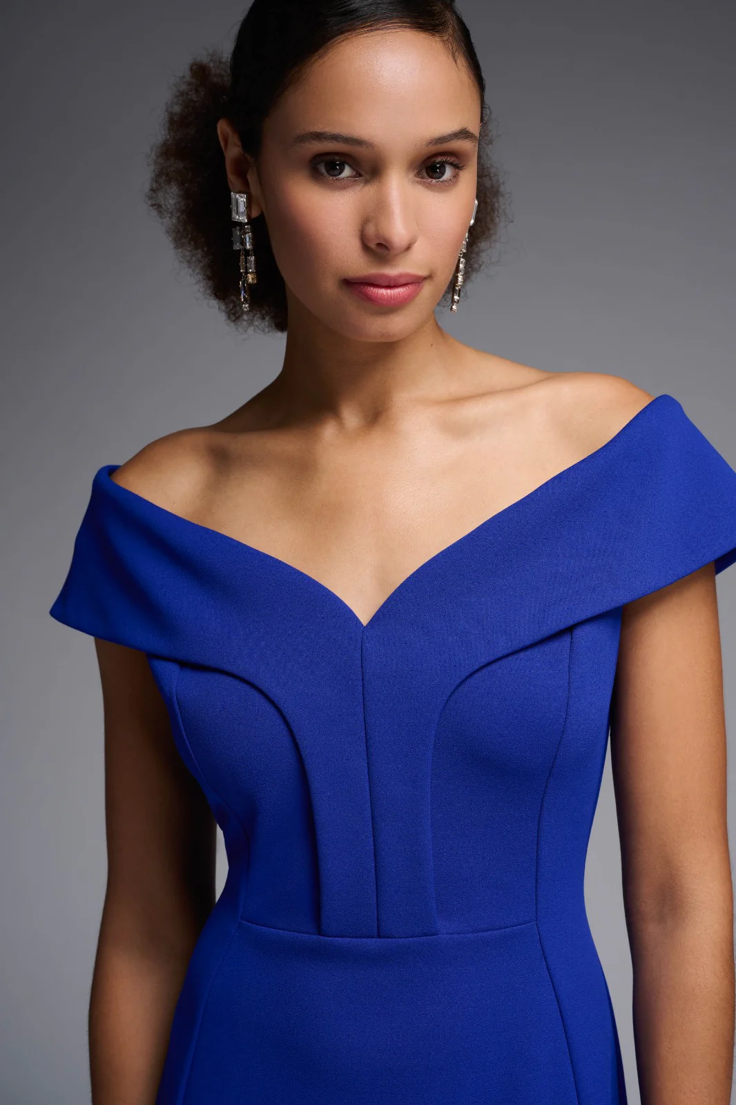Joseph Ribkoff Royal Sapphire Dress Style 231756 - Image 2