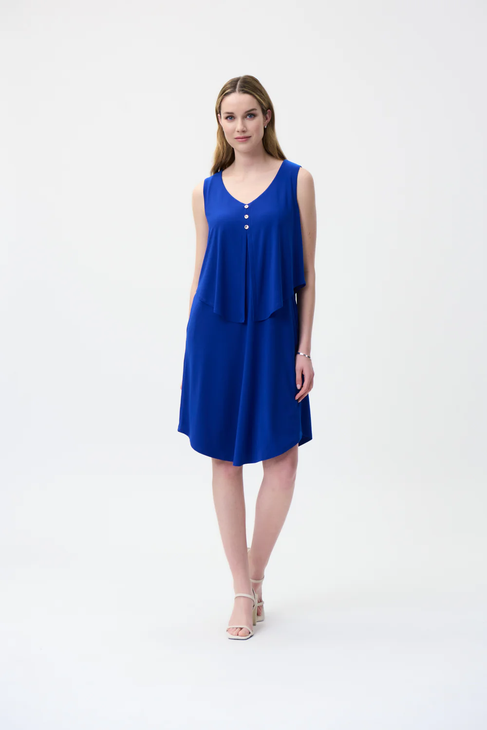 Joseph Ribkoff Royal Sleeveless Jersey Dress Style 222203
