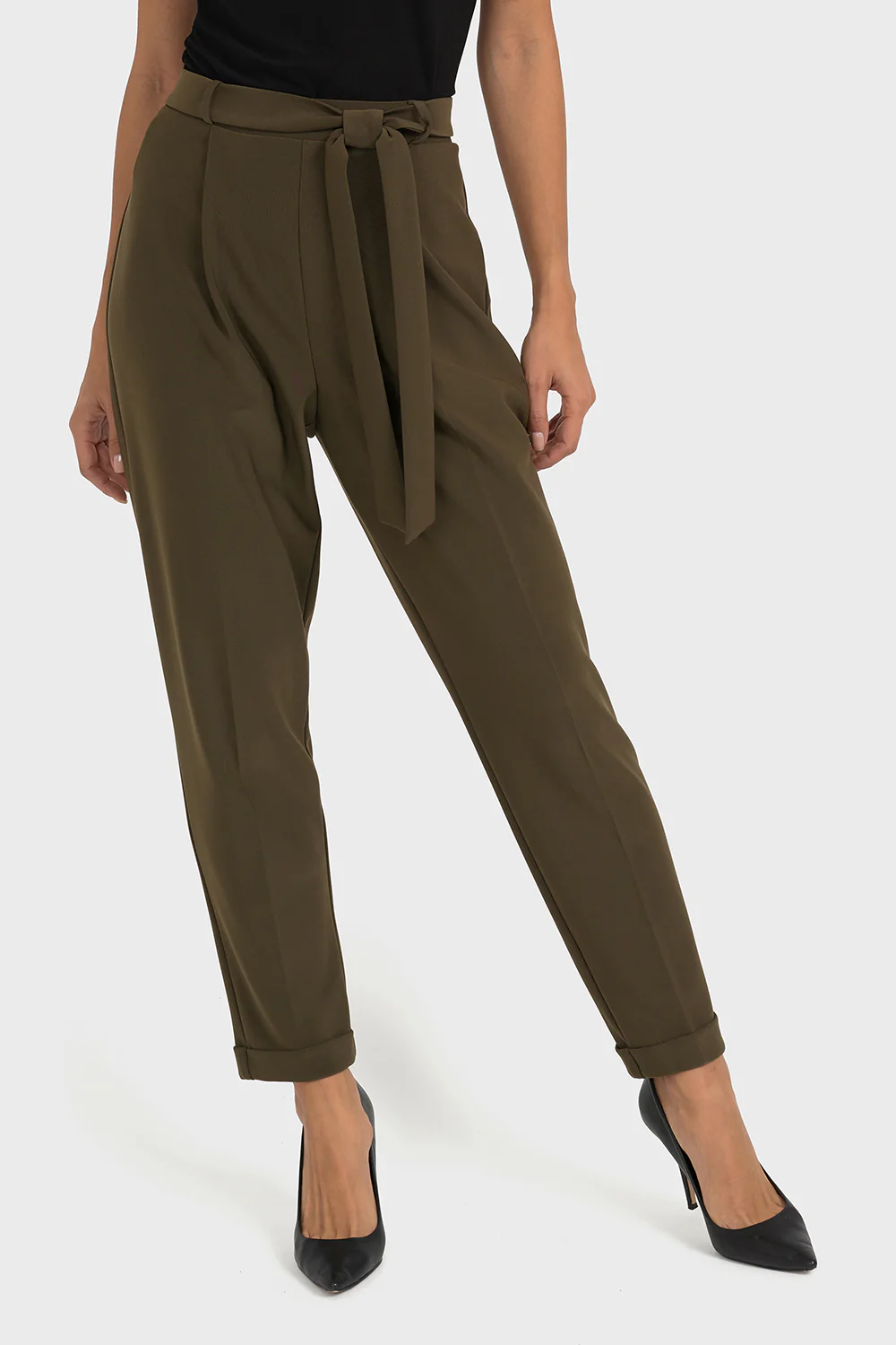 Joseph Ribkoff Safari Green Pant Style 193124