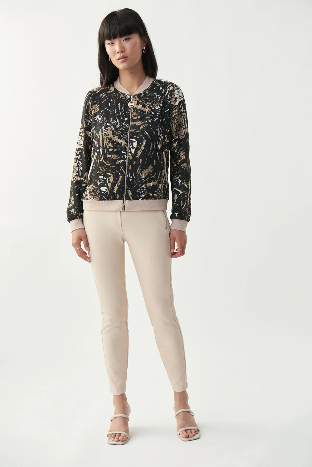 Joseph Ribkoff Sand/Multi Jacket Style 221139