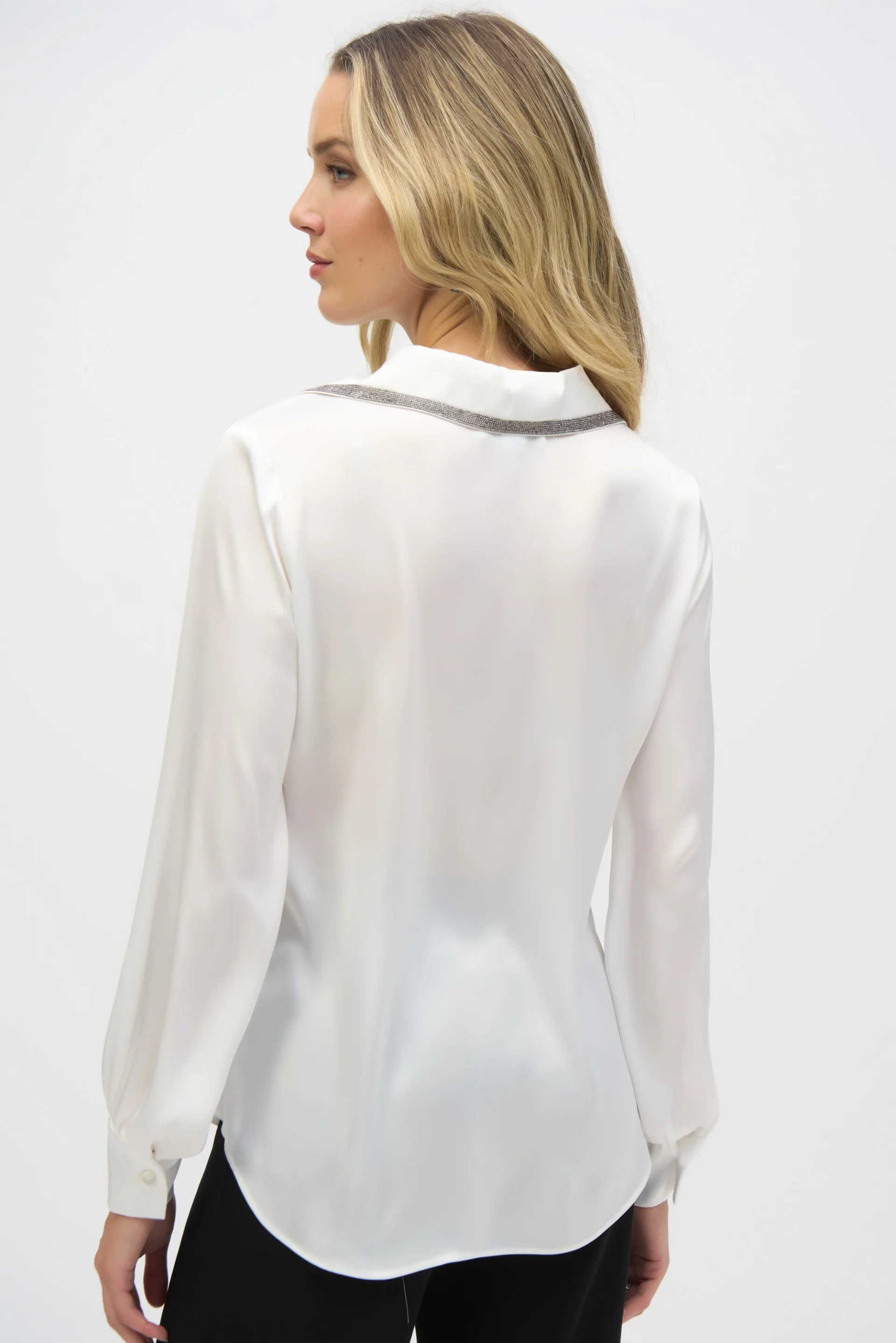Joseph Ribkoff Satin Straight Blouse Style 244101 - Image 12