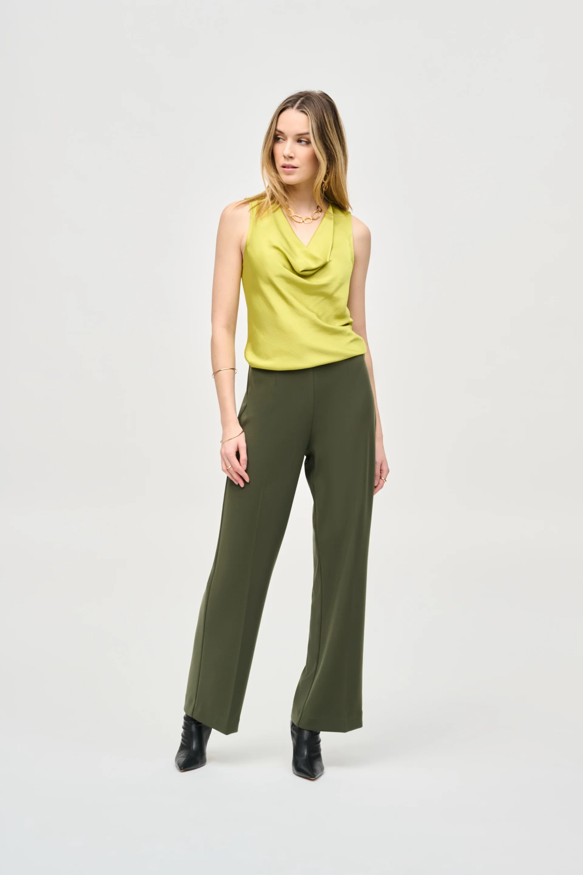 Joseph Ribkoff Satin Straight Sleeveless Top Style 243125 - Image 3
