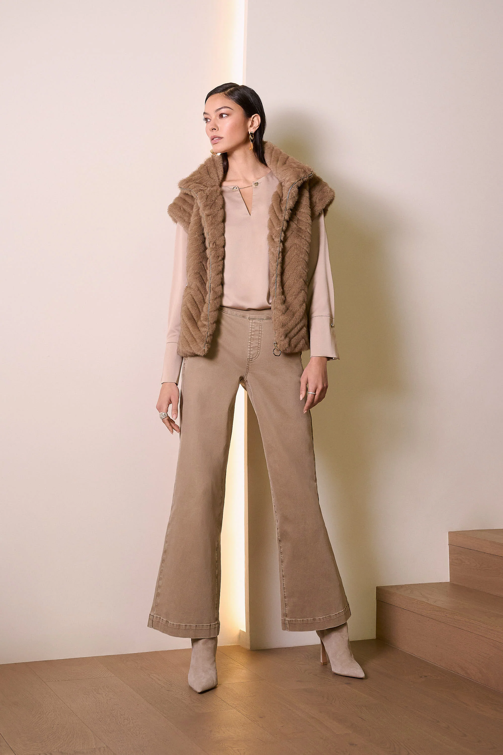 Joseph Ribkoff Satin Straight Top Style 254135 - Image 3