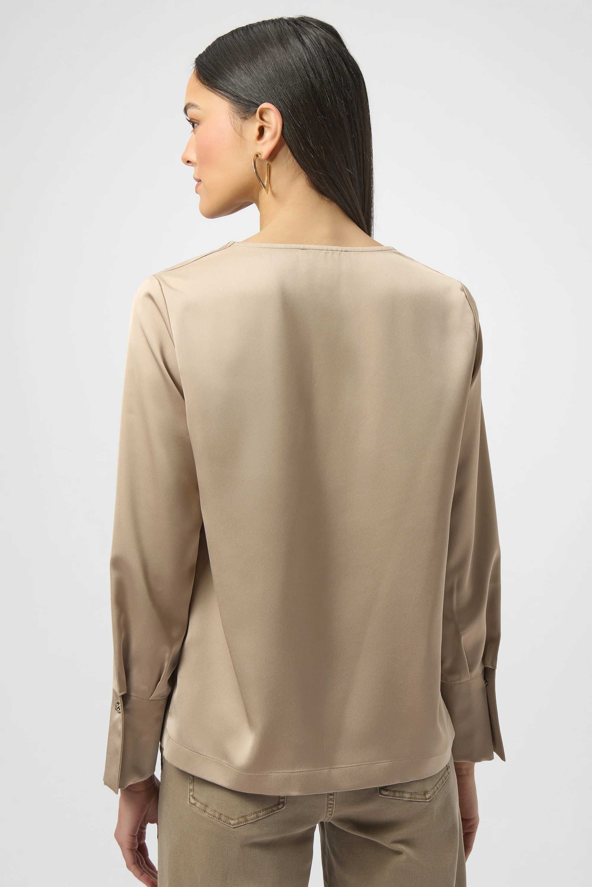 Joseph Ribkoff Satin Straight Top Style 254135 - Image 5