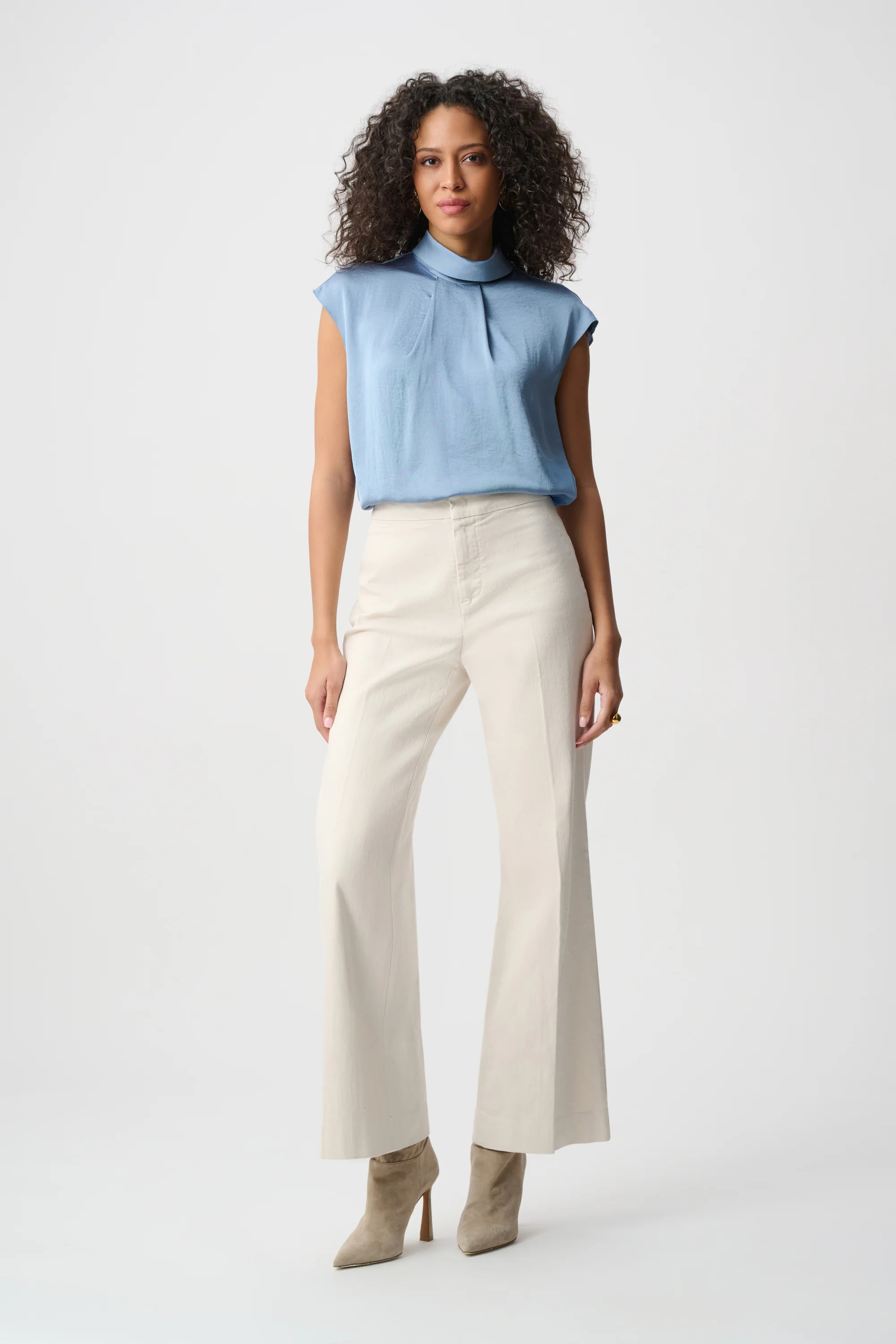 Joseph Ribkoff Satin Turtleneck Top Style 263022 - Image 6