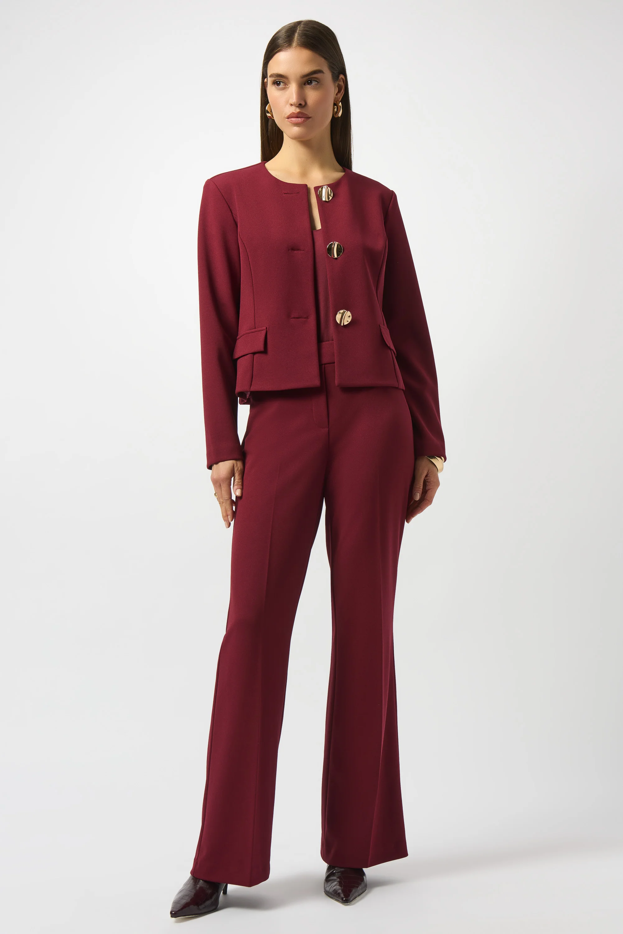 Joseph Ribkoff Scuba Crepe Boxy Blazer Style 253071 - Image 5