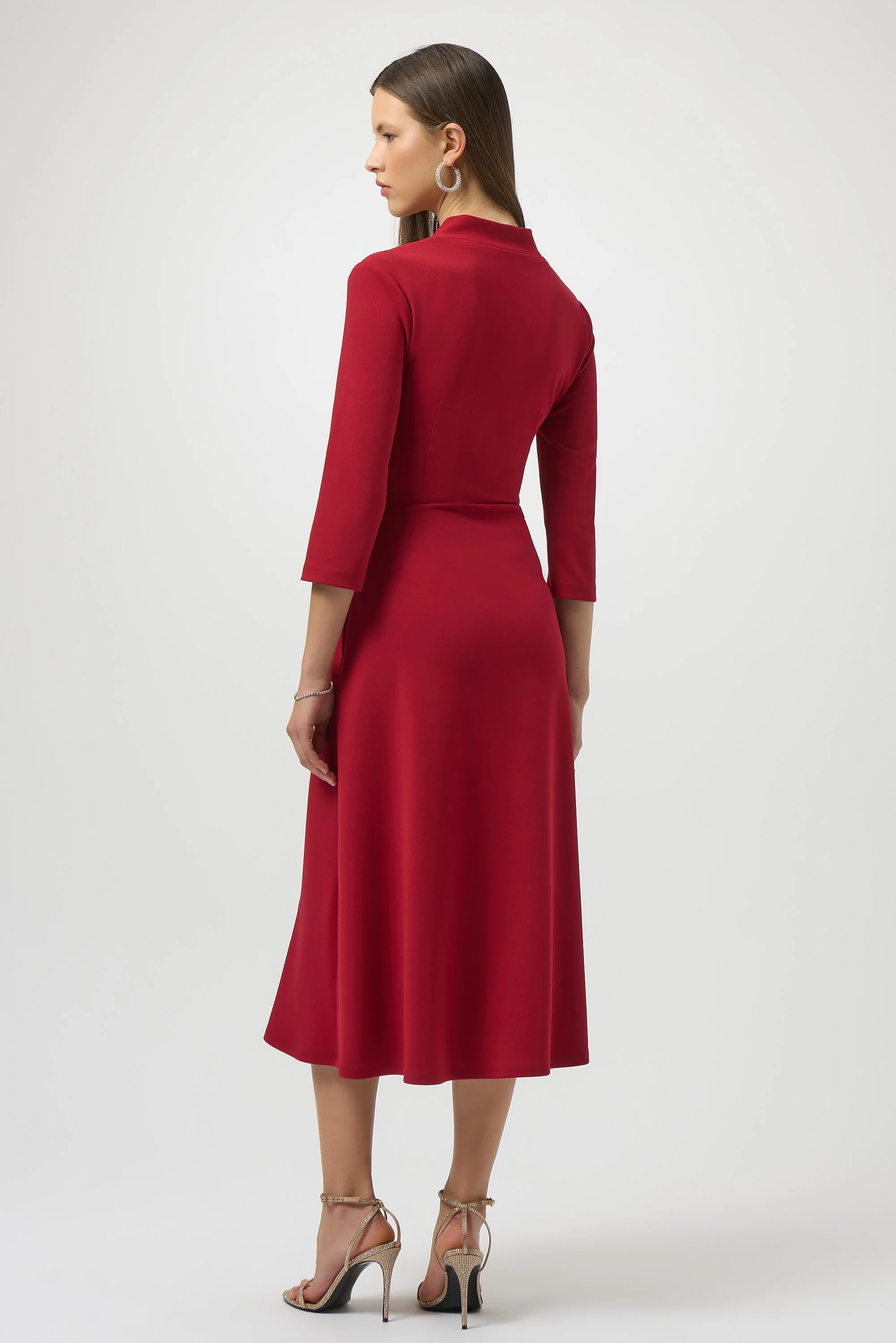 Joseph Ribkoff Scuba Crepe Fit and Flare Dress Style 254127 - Image 2
