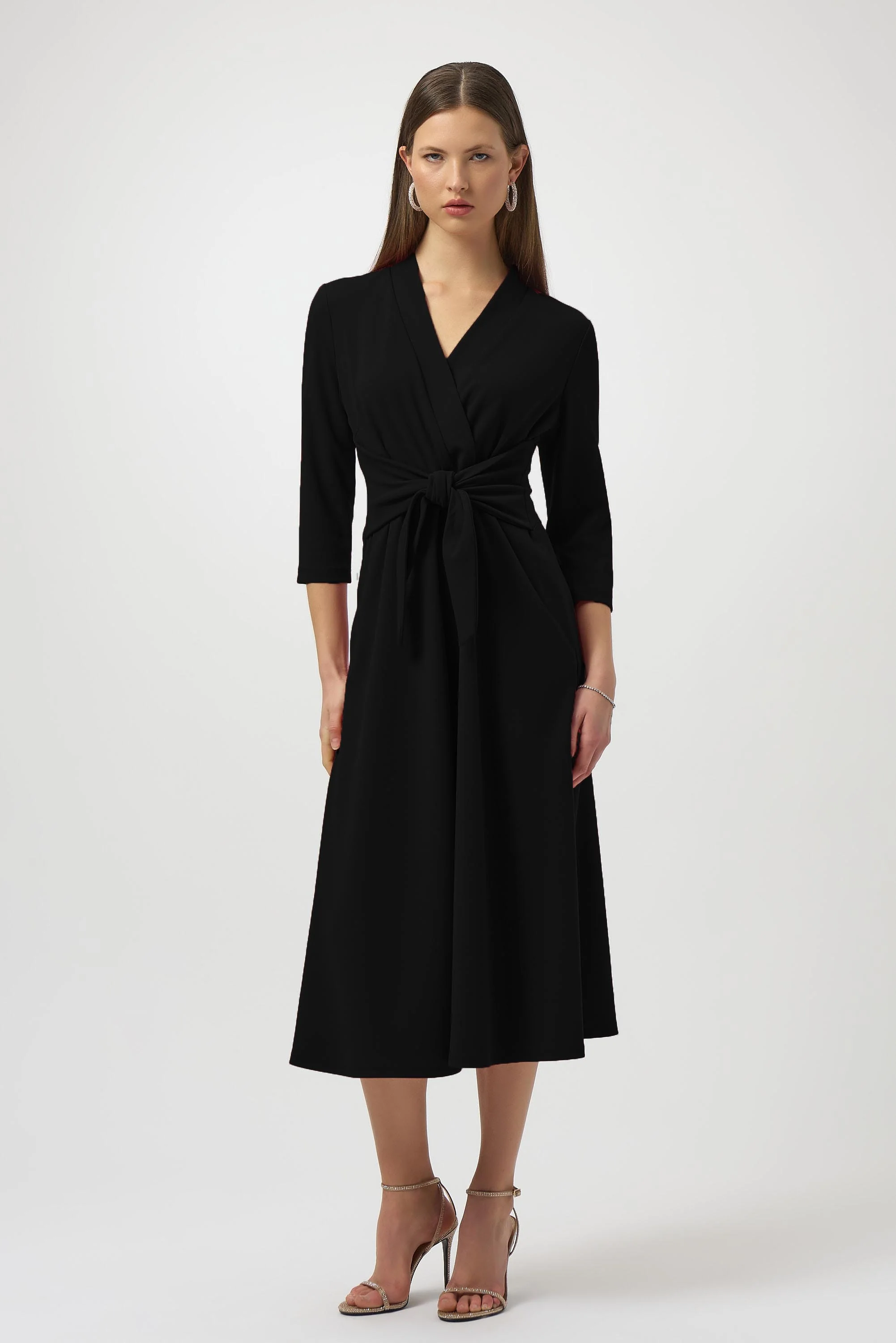 Joseph Ribkoff Scuba Crepe Fit and Flare Dress Style 254127 - Image 4
