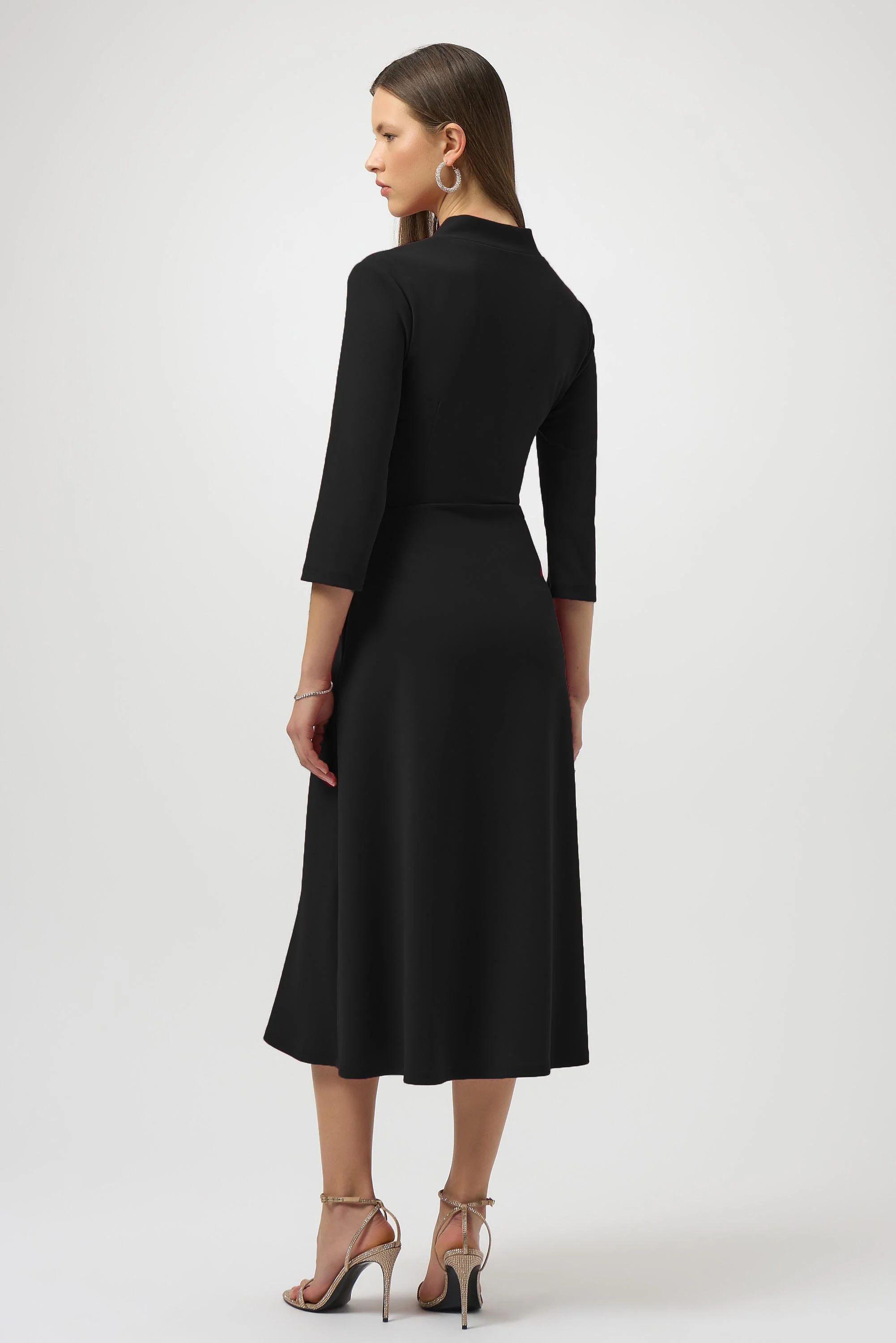 Joseph Ribkoff Scuba Crepe Fit and Flare Dress Style 254127 - Image 5