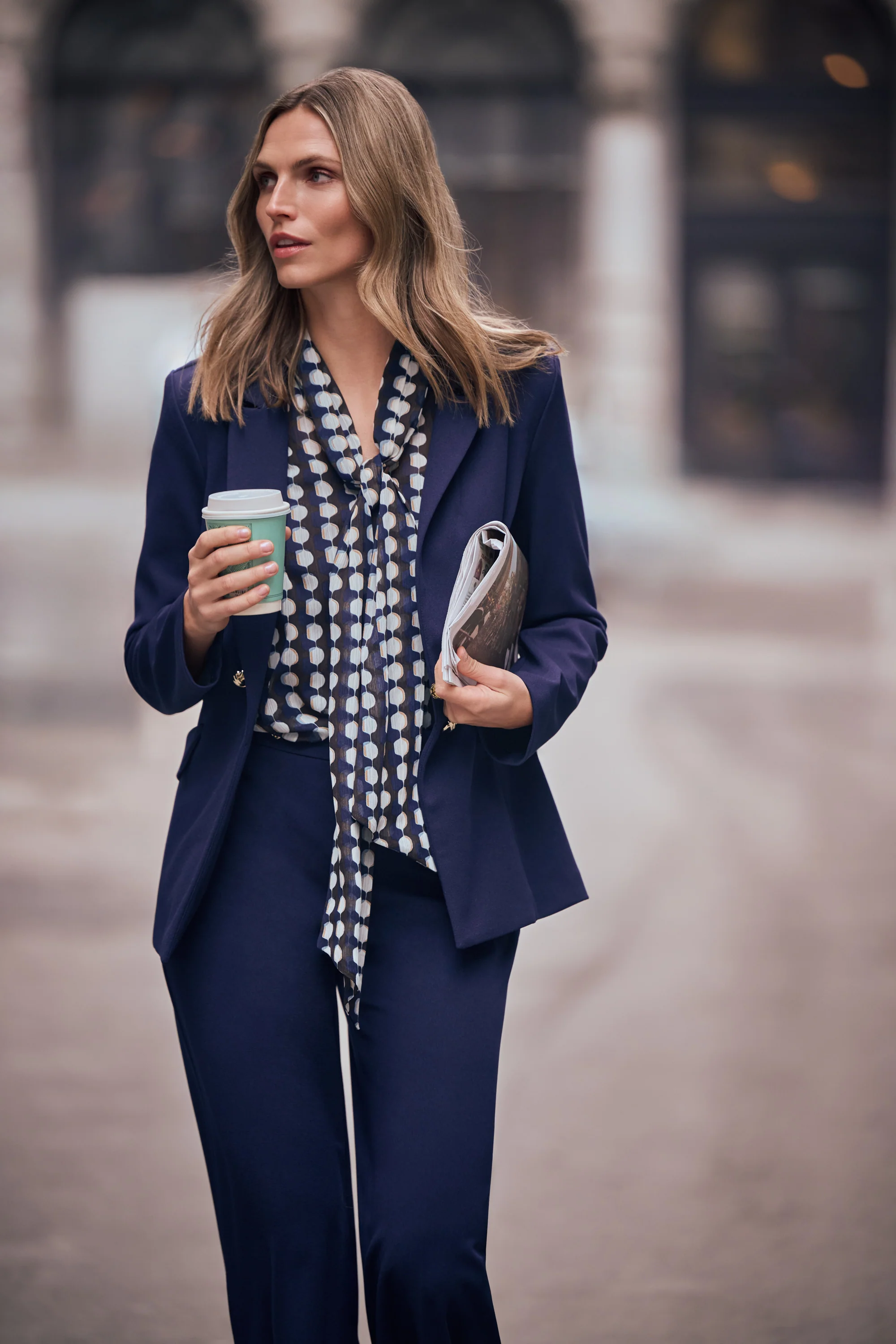 Joseph Ribkoff Scuba Crepe Fitted Blazer Style 263086 - Image 5
