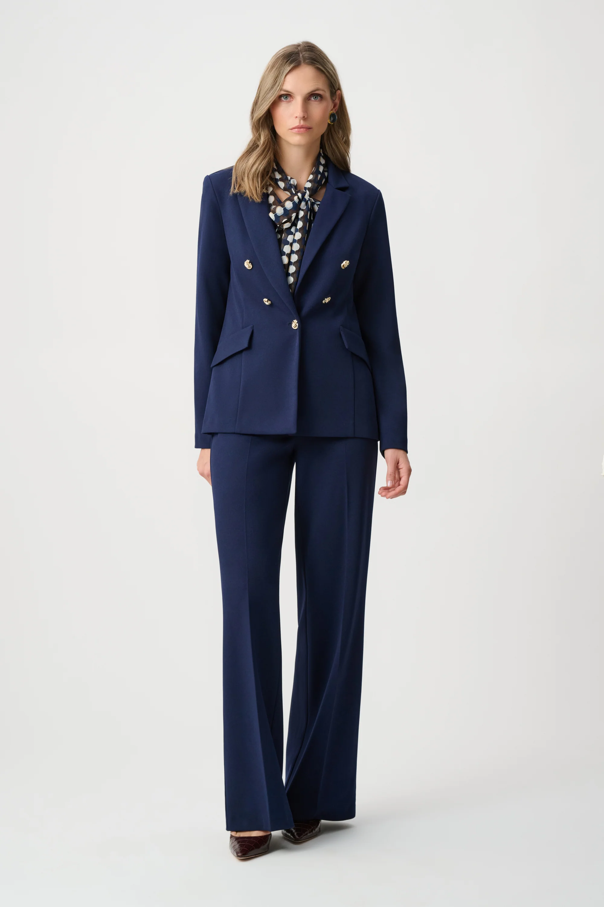 Joseph Ribkoff Scuba Crepe Fitted Blazer Style 263086 - Image 7