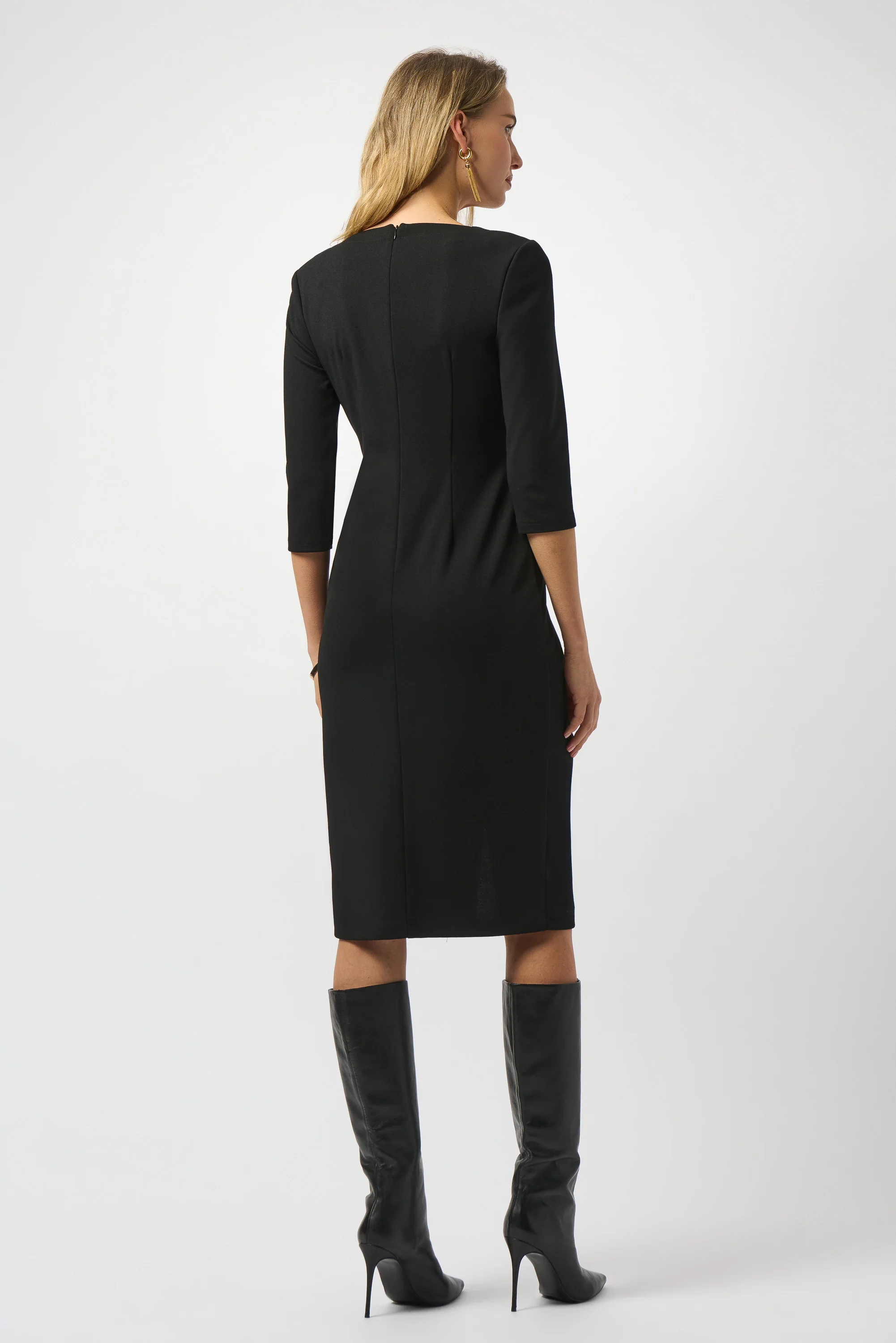 Joseph Ribkoff Scuba Crepe Sheath Dress Style 253127 - Image 5