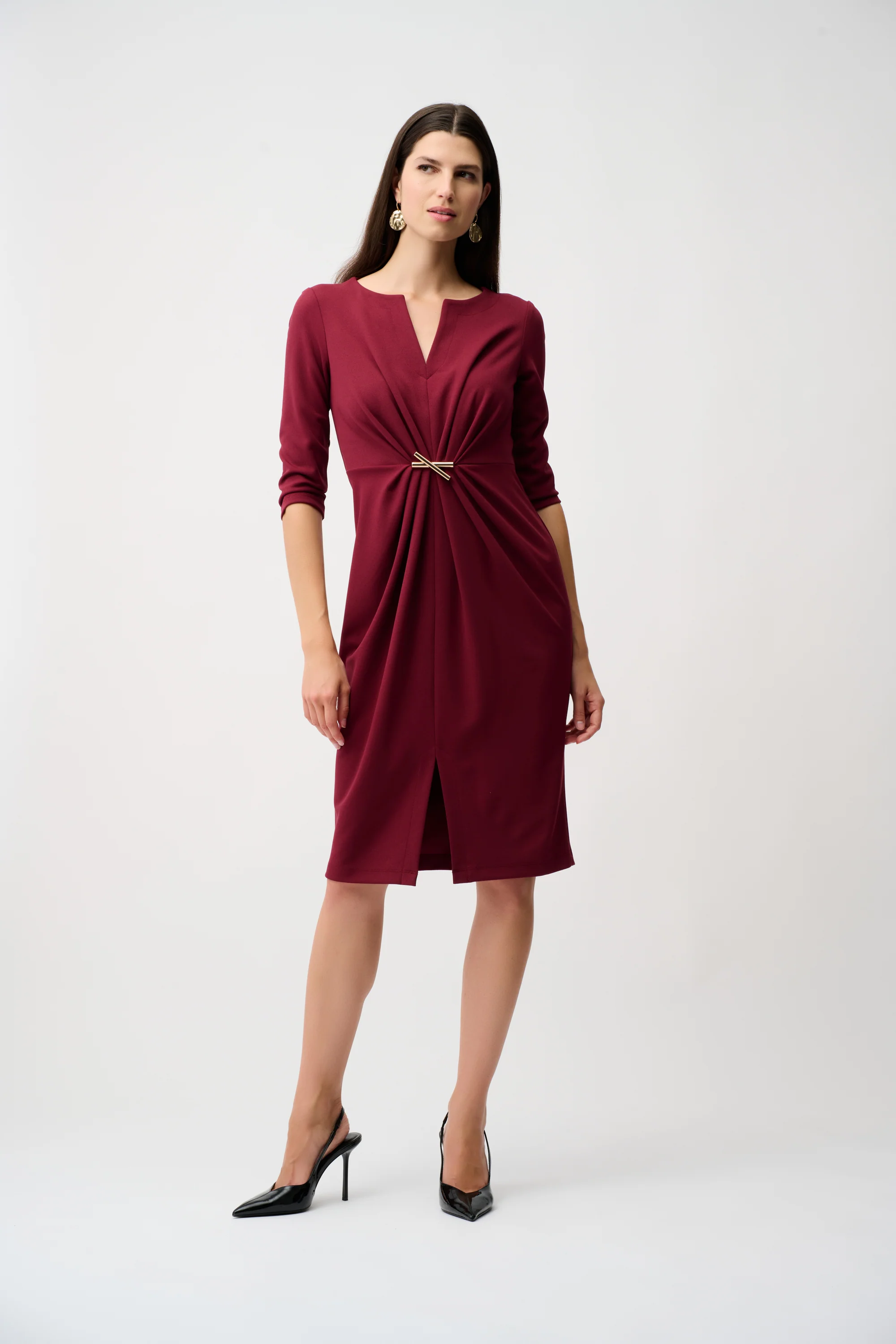 Joseph Ribkoff Scuba Crepe Sheath Dress Style 253127 - Image 6