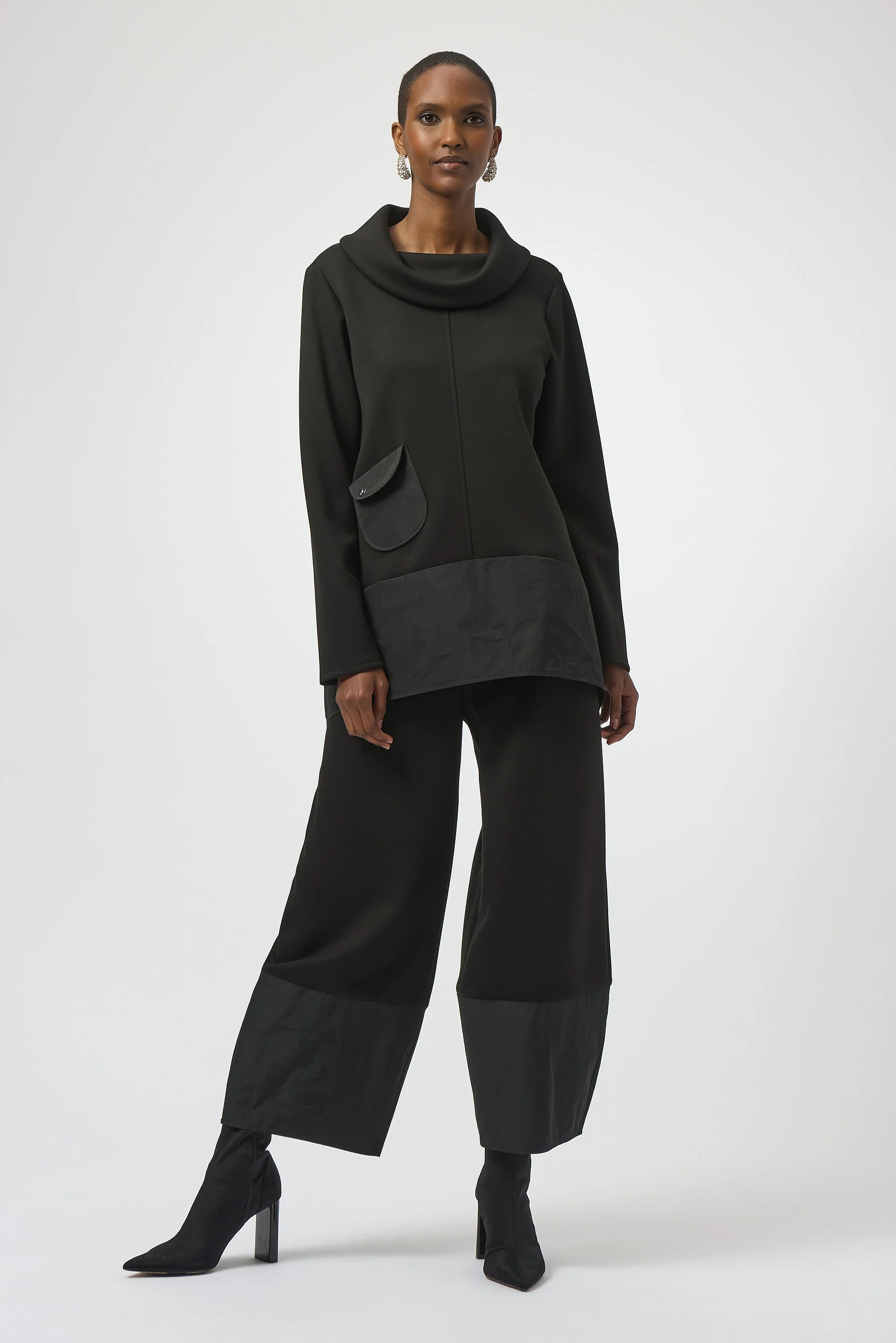 Joseph Ribkoff Scuba Jersey and Memory Trapeze Tunic Style 254004 - Image 2
