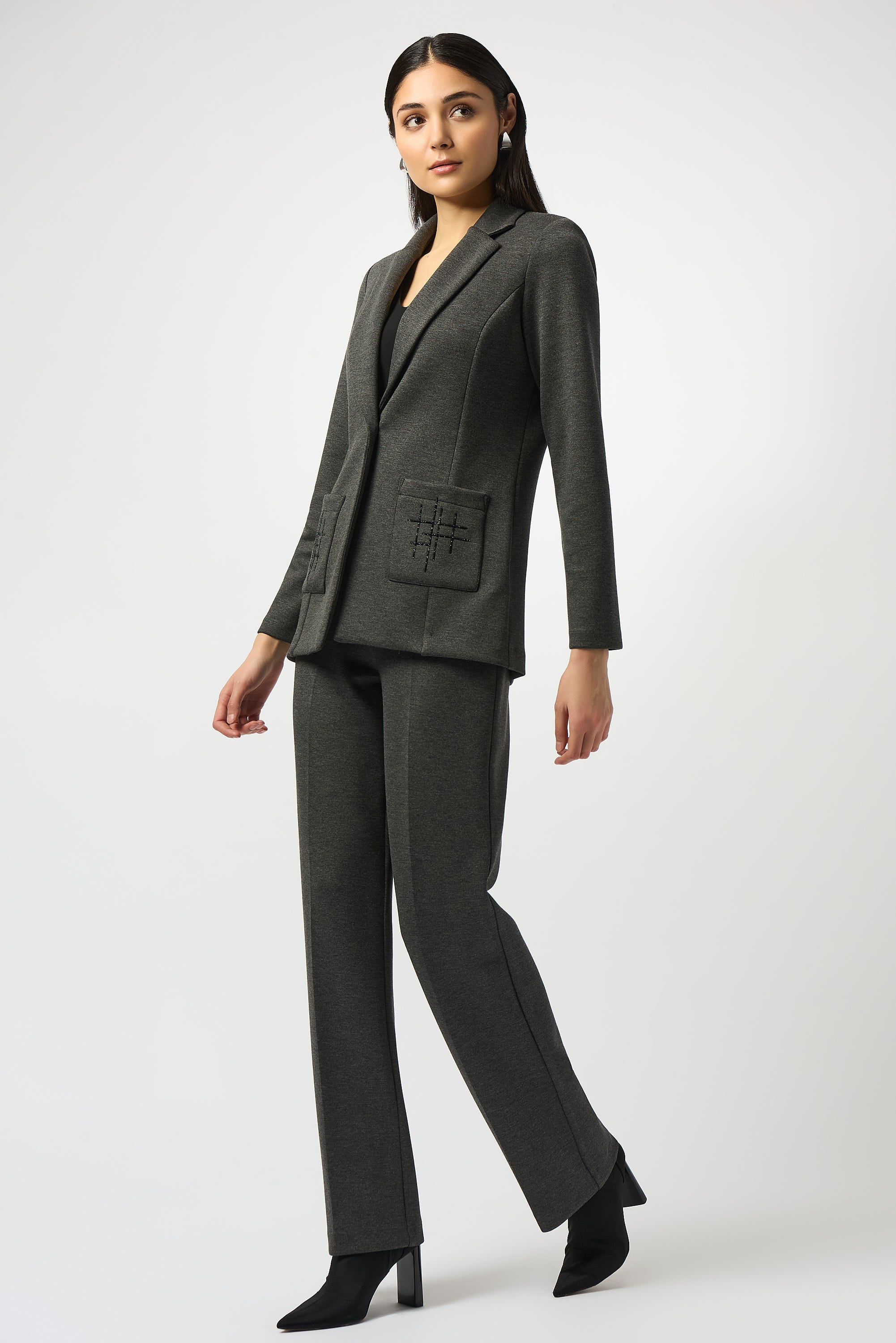Joseph Ribkoff Scuba Jersey Fitted Blazer Style 253111 - Image 4