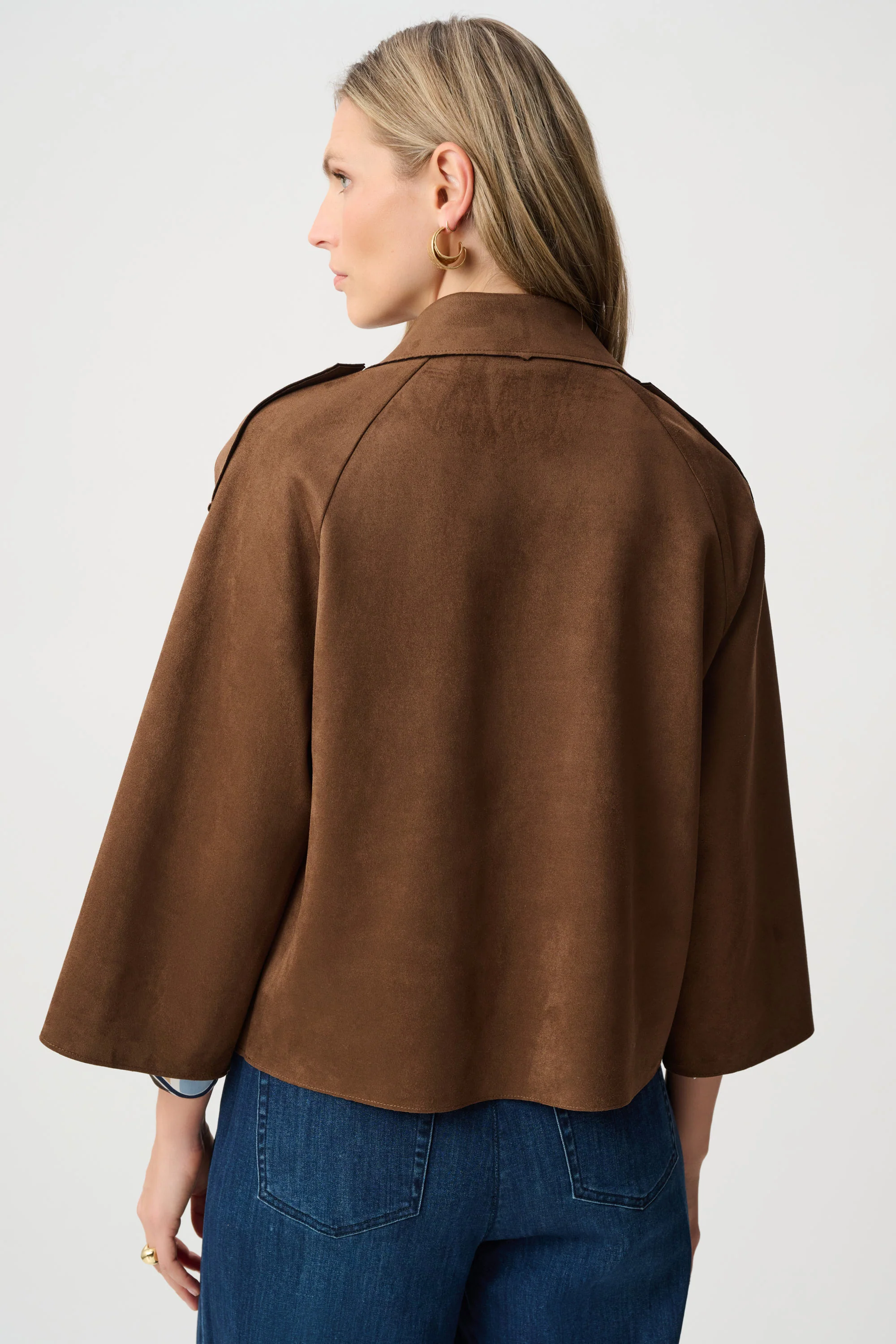 Joseph Ribkoff Faux Suede Boxy Jacket Style 263000 - Image 4