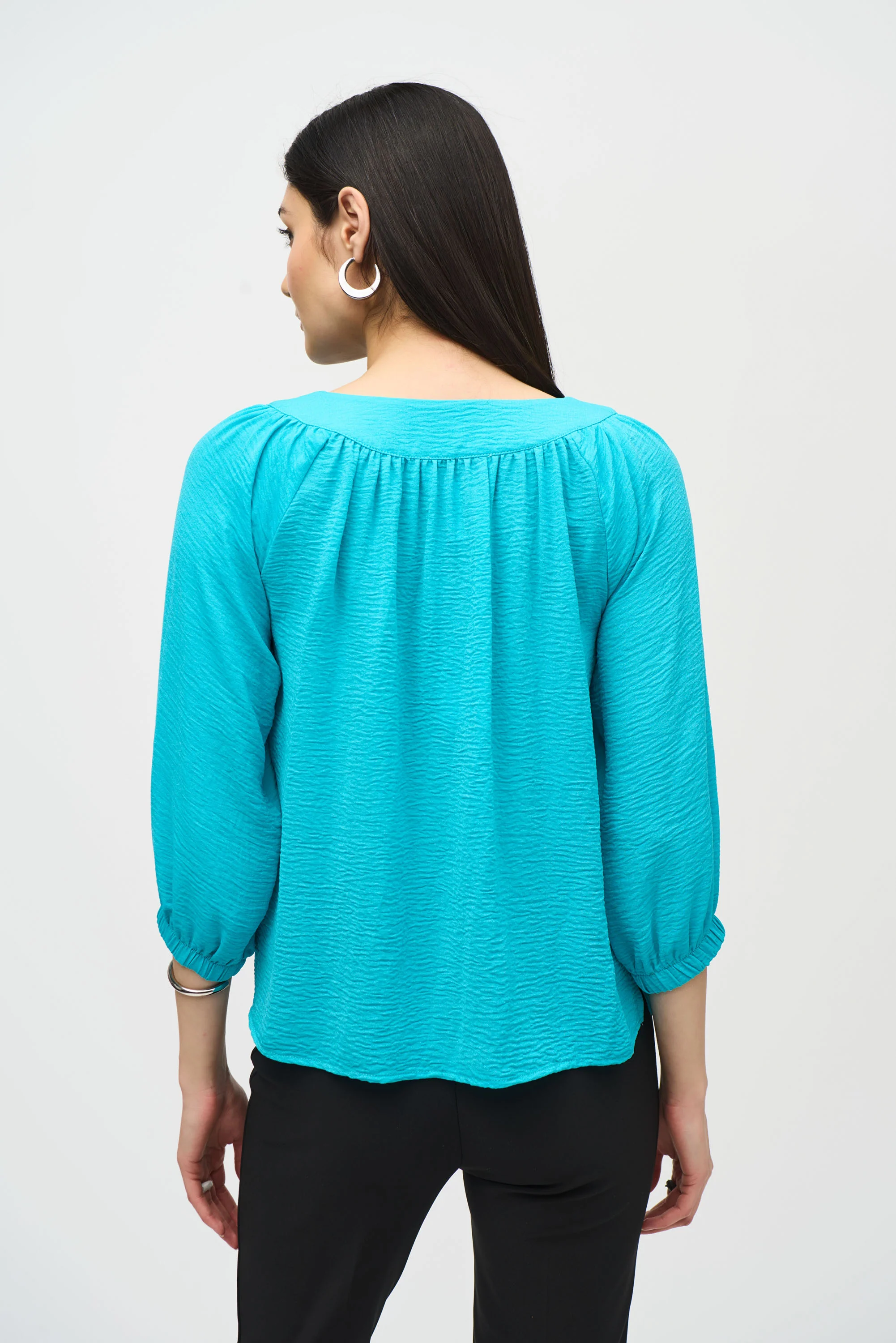 Joseph Ribkoff Seaview Flared High Low Top Style 242062 - Image 4