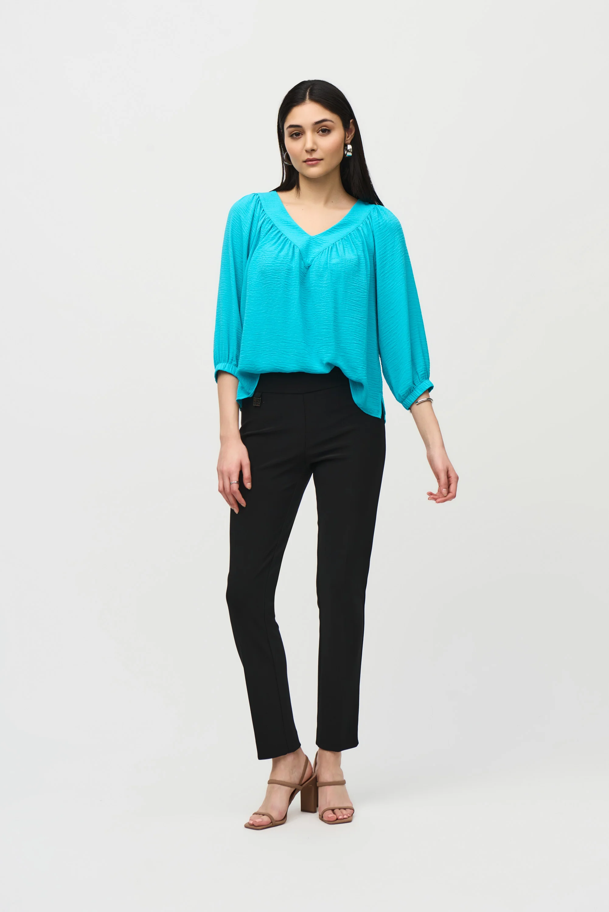 Joseph Ribkoff Seaview Flared High Low Top Style 242062 - Image 5