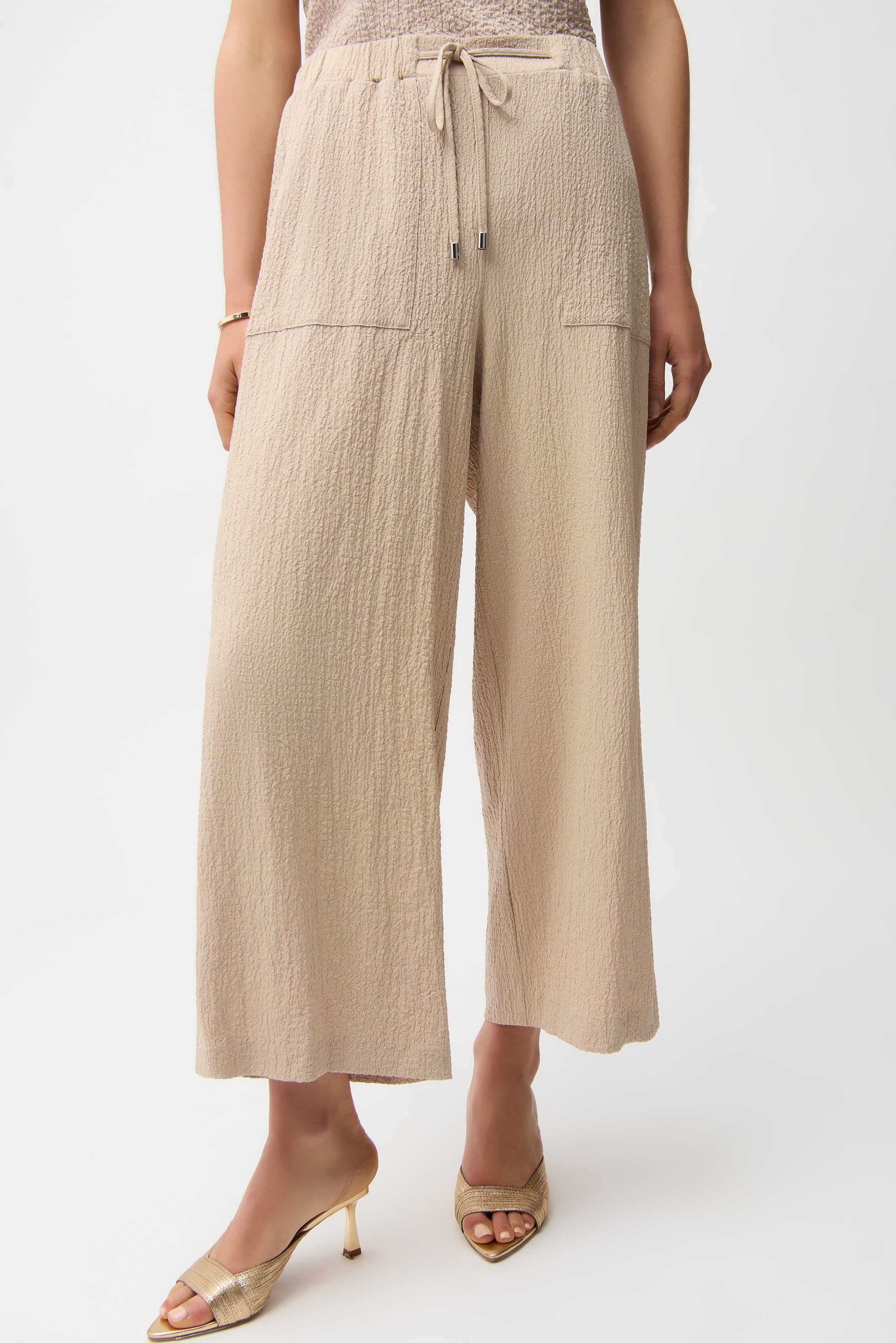 Joseph Ribkoff Pull-On Crop Pants With Front Pockets Style 261197 - Image 4