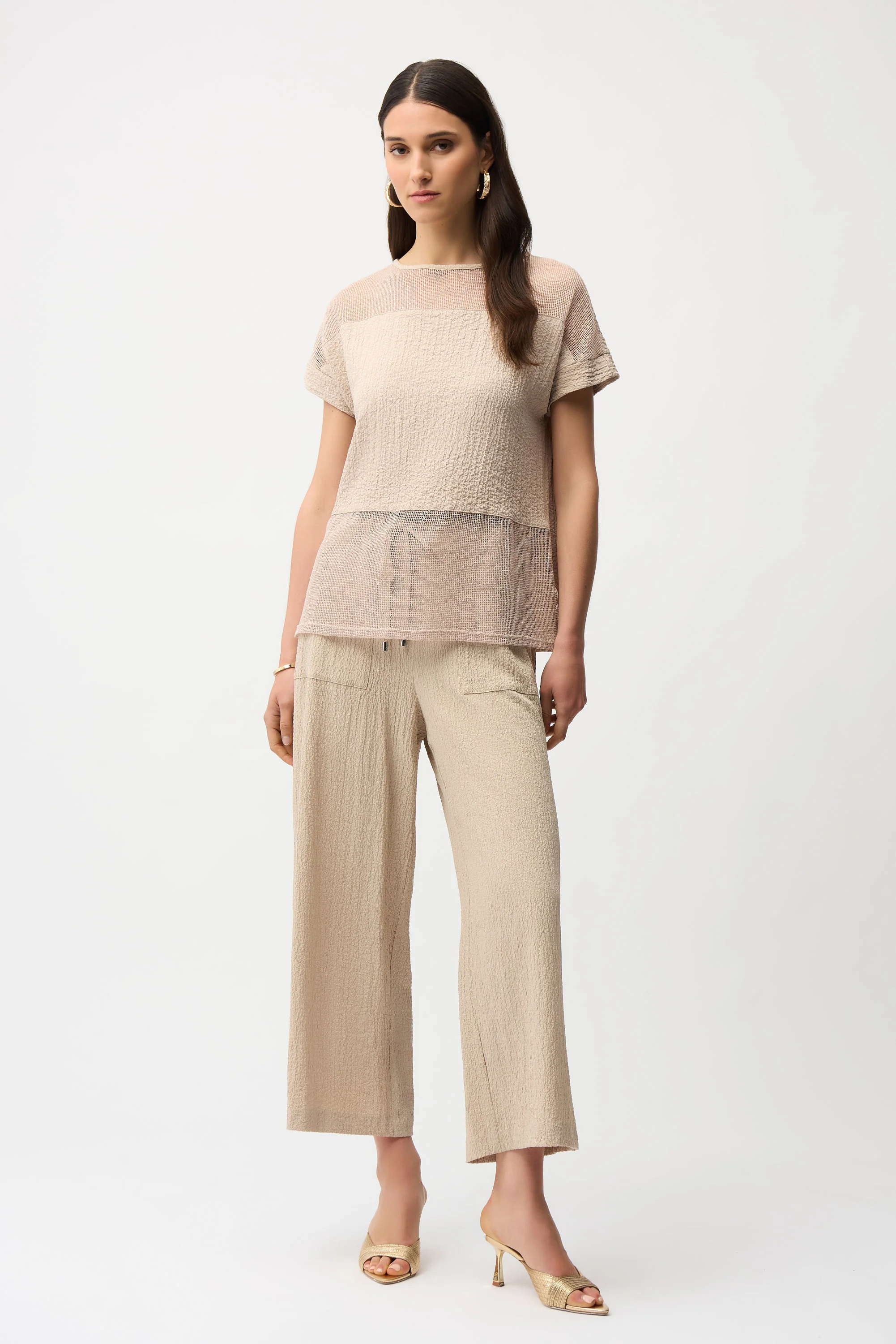 Joseph Ribkoff Pull-On Crop Pants With Front Pockets Style 261197 - Image 5