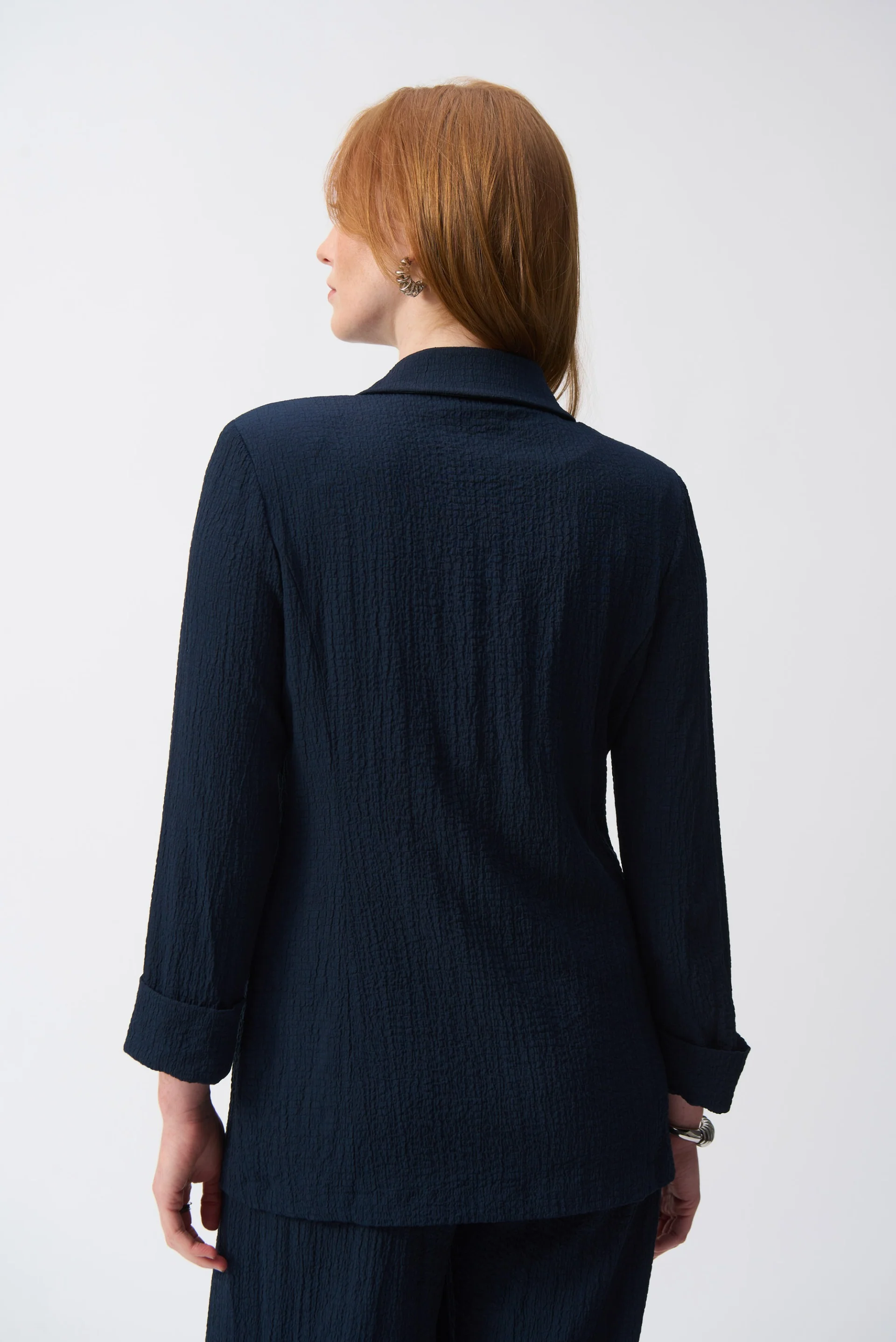Joseph Ribkoff Seersucker Straight Blazer Style 251082 - Image 4