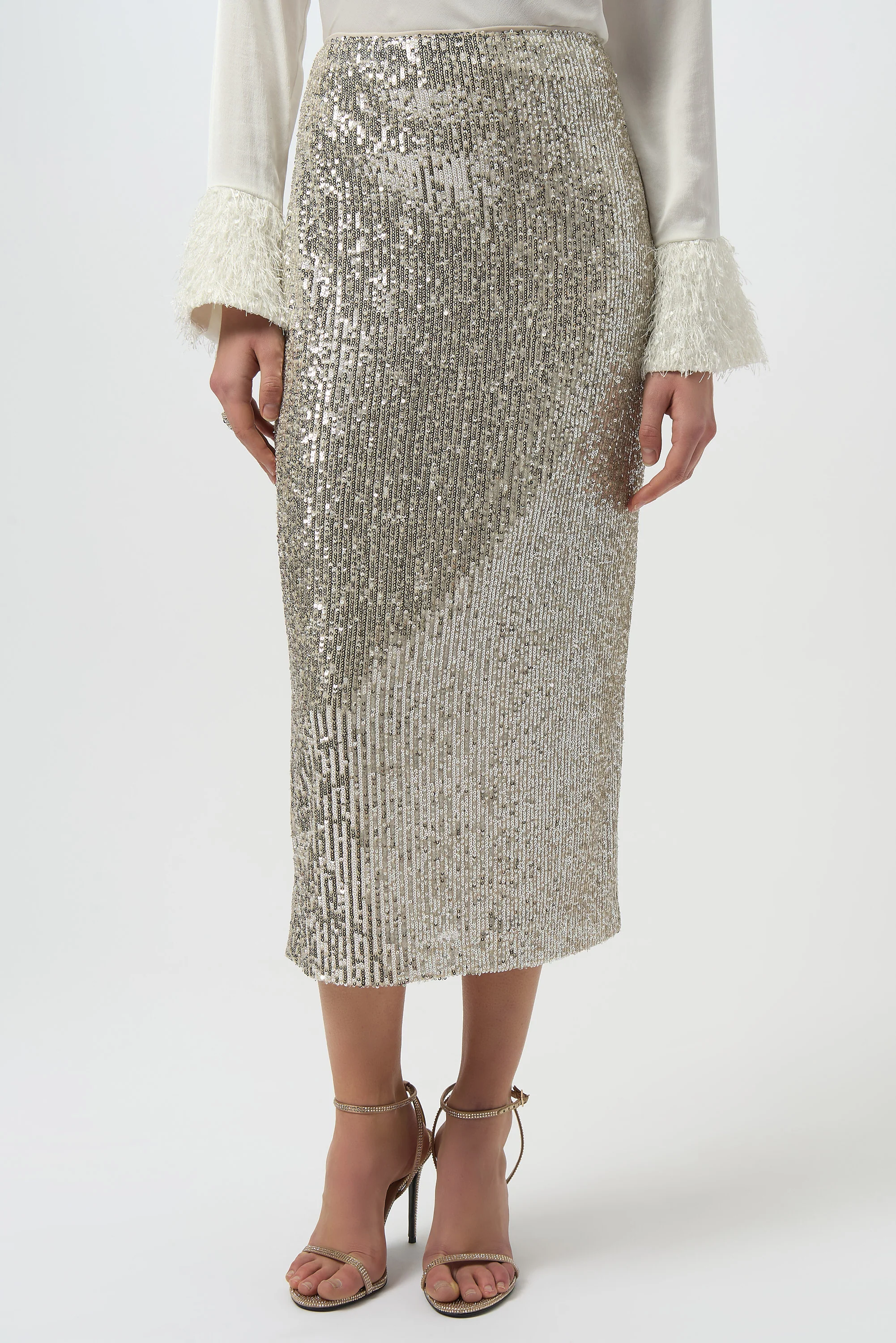 Joseph Ribkoff Sequined Pull-On Pencil Skirt Style 254038 - Image 3