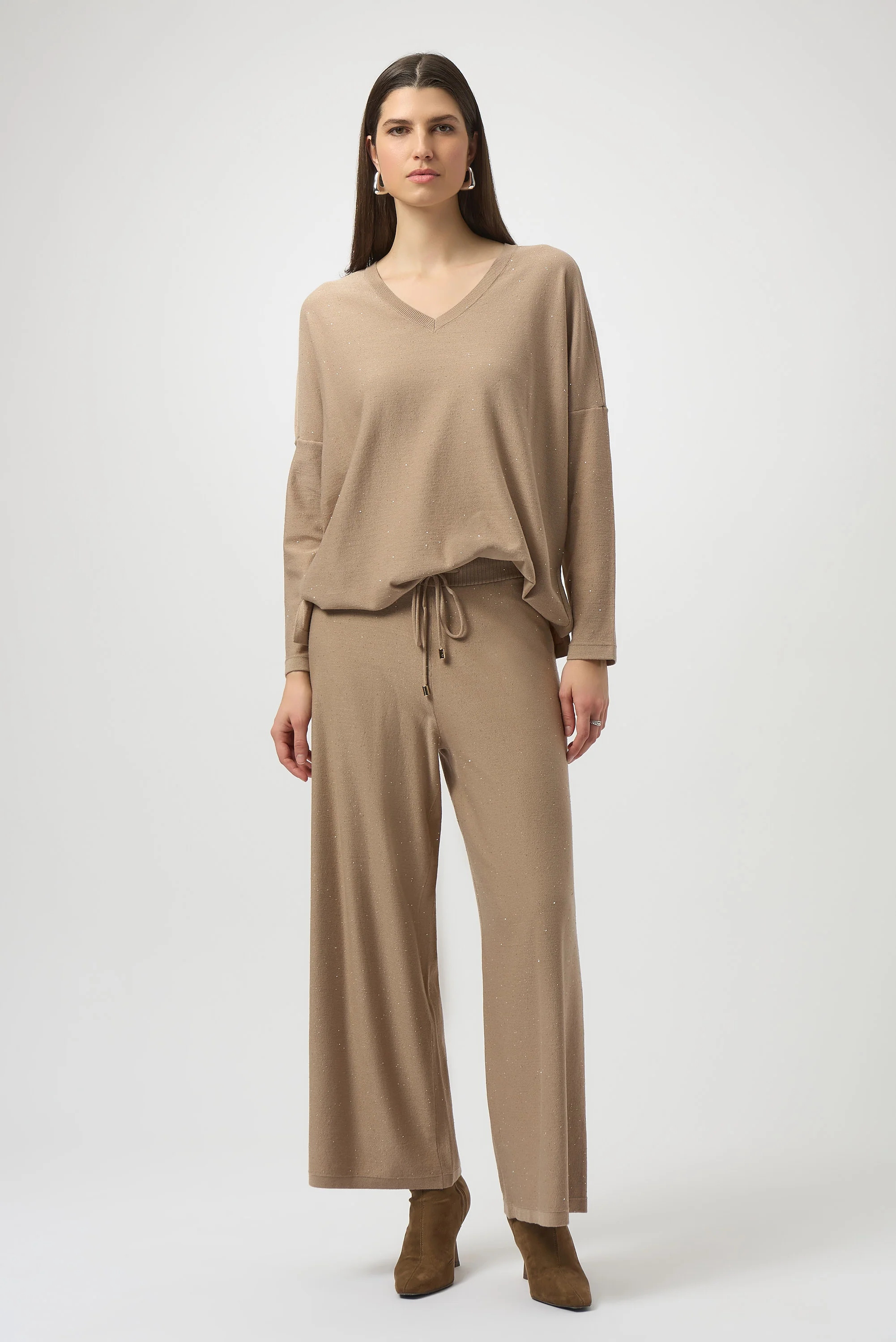 Joseph Ribkoff Sequined Sweater Knit Boxy Top Style 244921 - Image 2
