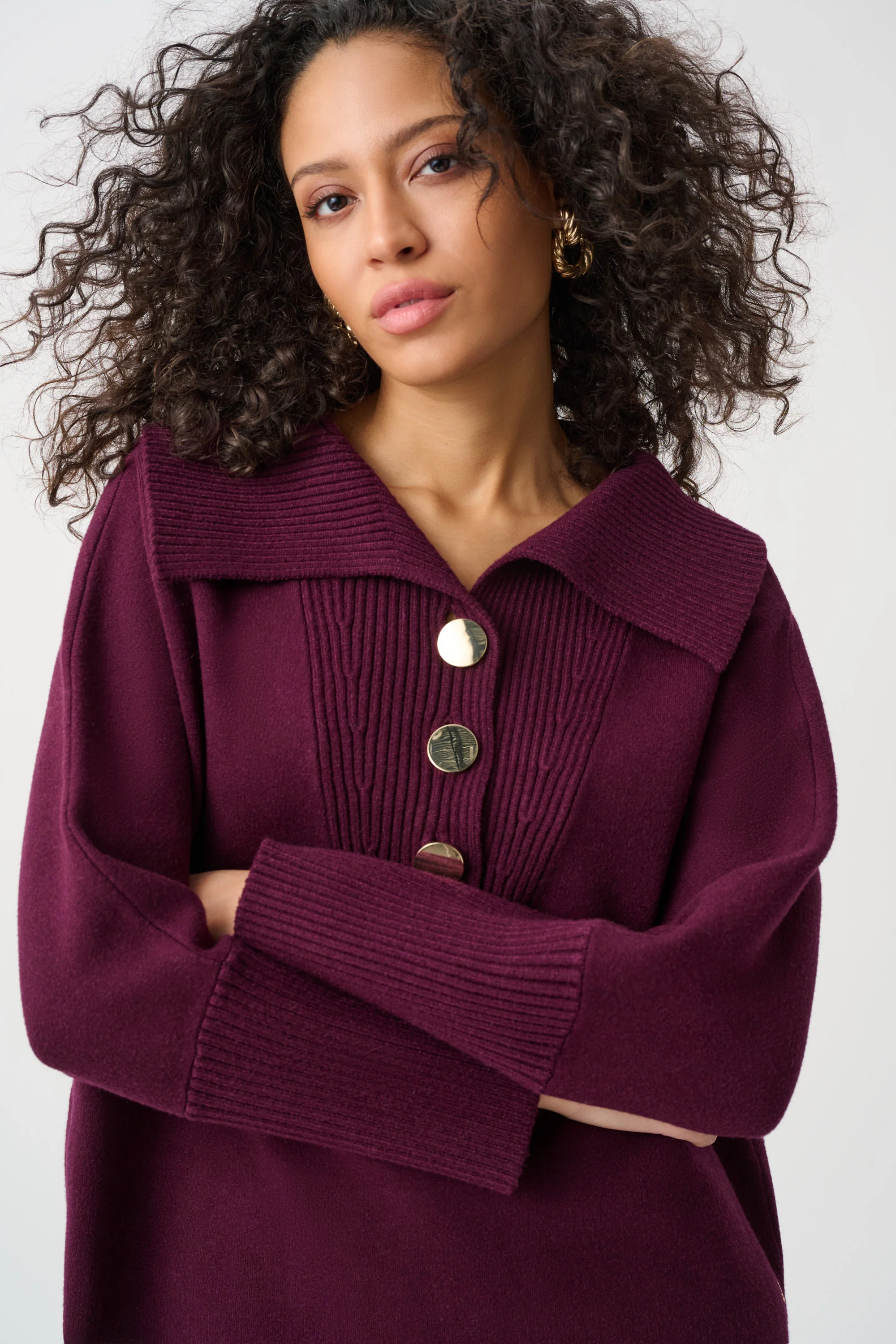 Joseph Ribkoff Shawl-Neck Sweater Style 263938 - Image 8