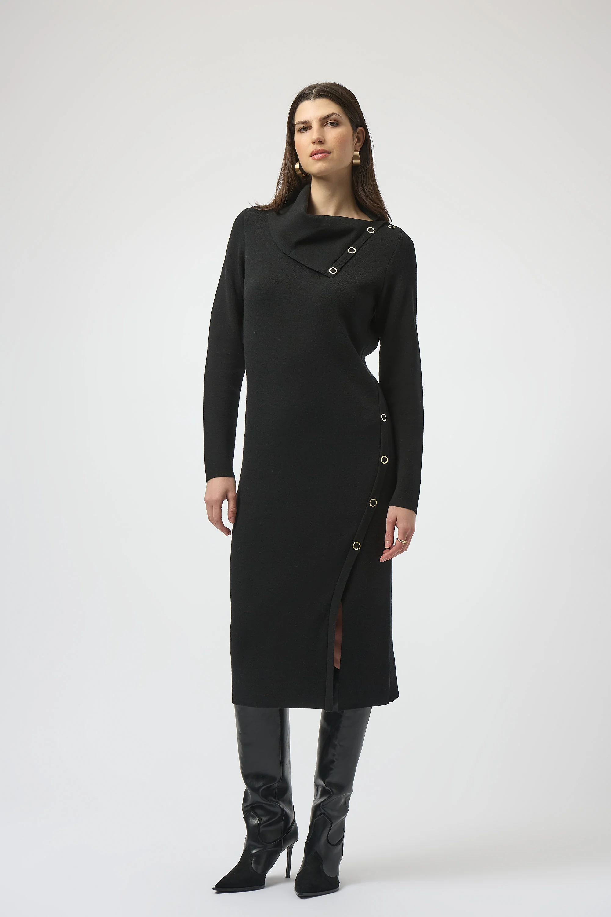 Joseph Ribkoff Sheath Dress with Eyelet Detail Style 254957