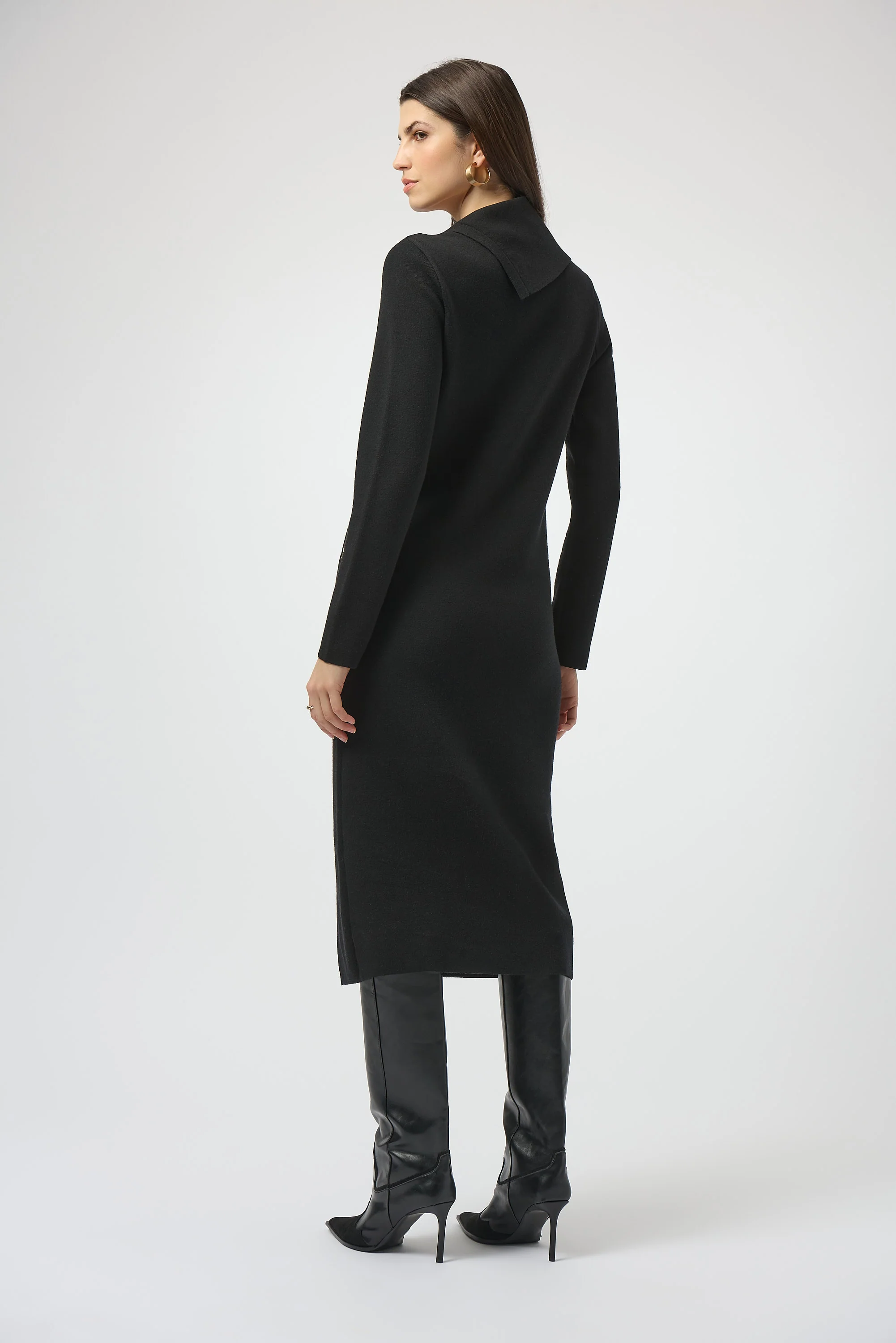 Joseph Ribkoff Sheath Dress with Eyelet Detail Style 254957 - Image 3