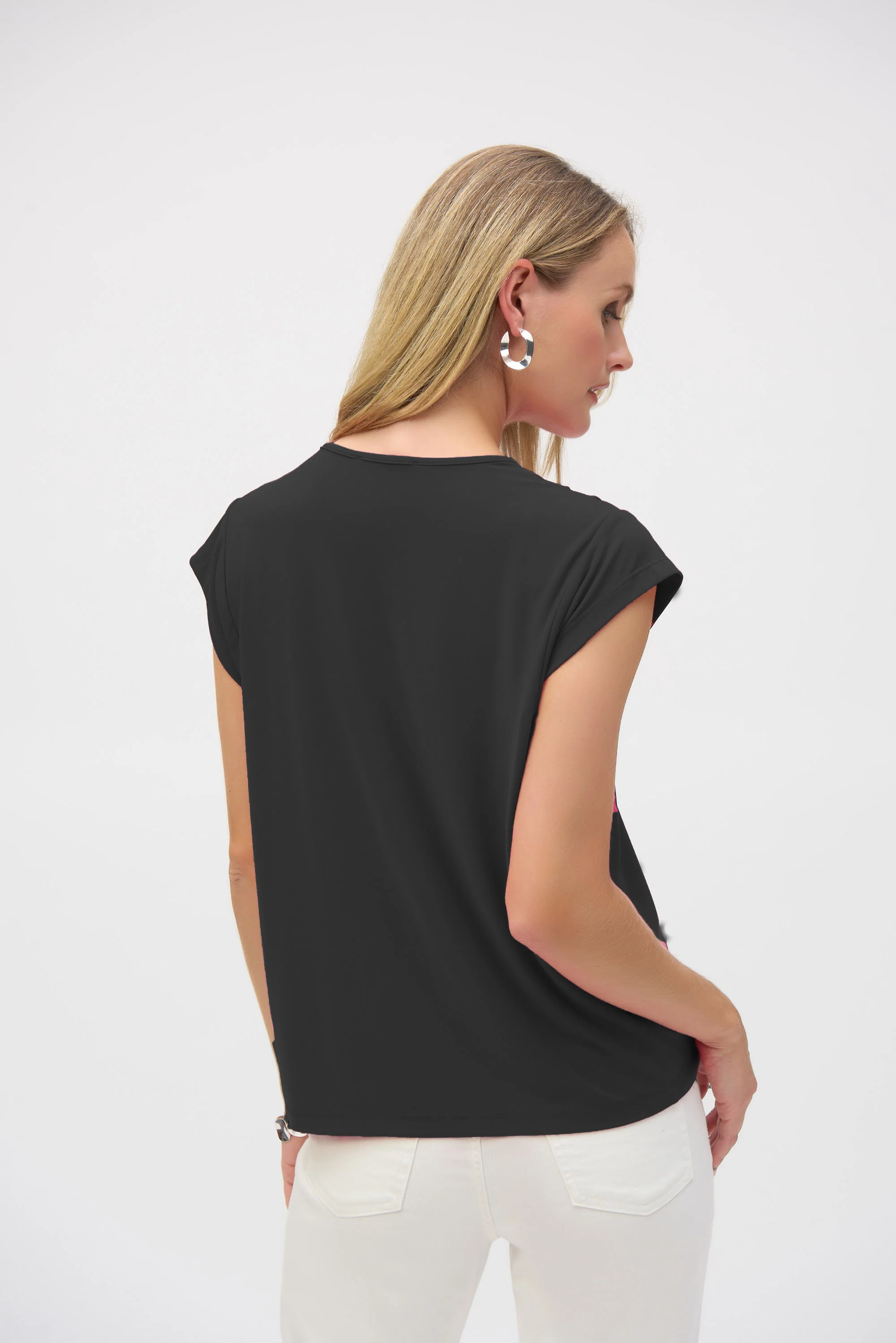 Joseph Ribkoff Short Sleeve Straight Top Style 252127 - Image 2