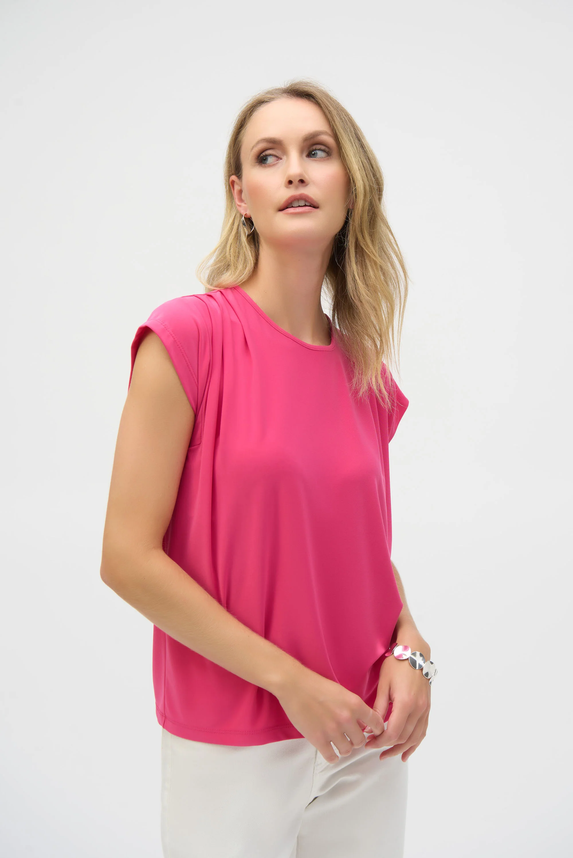 Joseph Ribkoff Short Sleeve Straight Top Style 252127 - Image 5