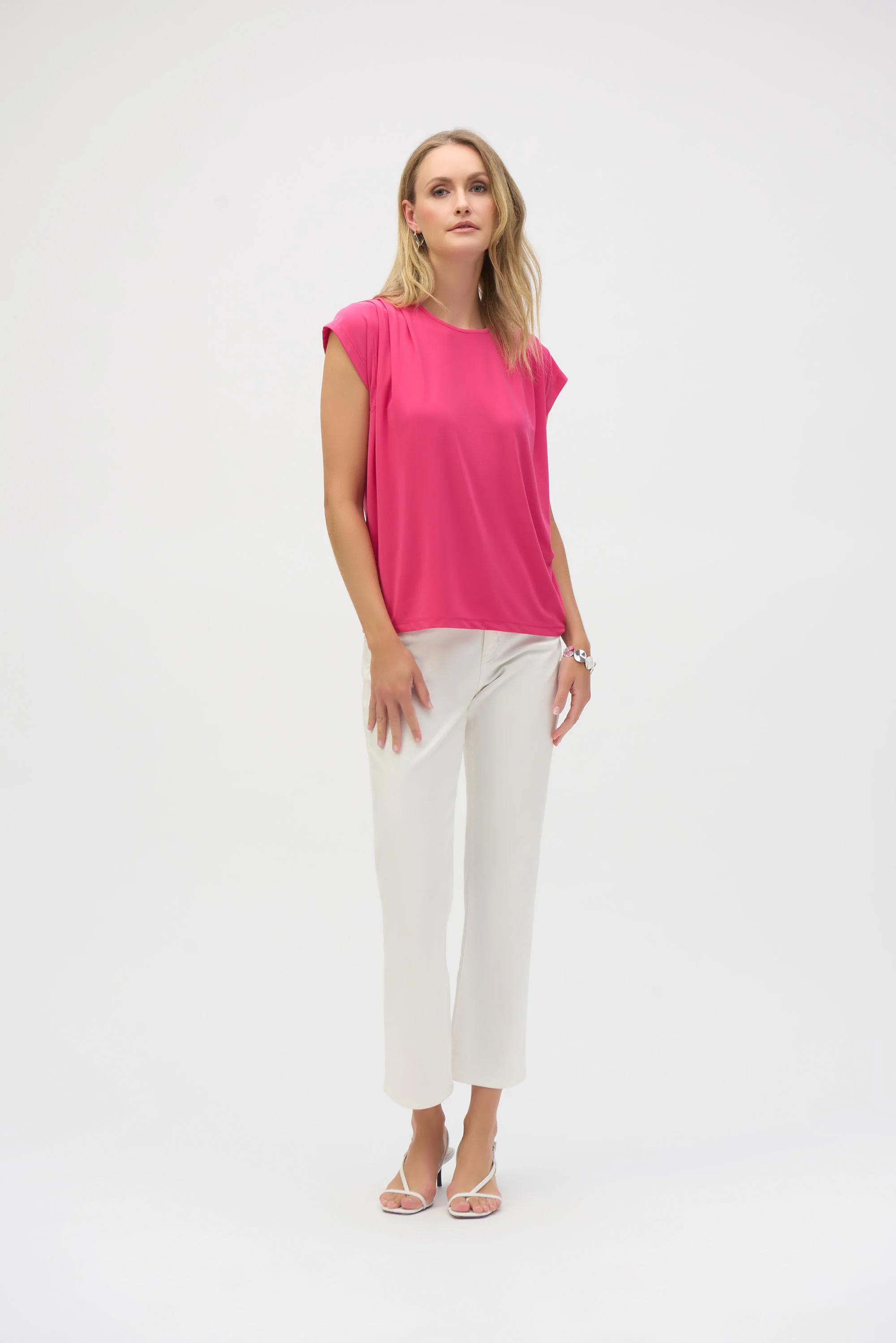 Joseph Ribkoff Short Sleeve Straight Top Style 252127 - Image 6