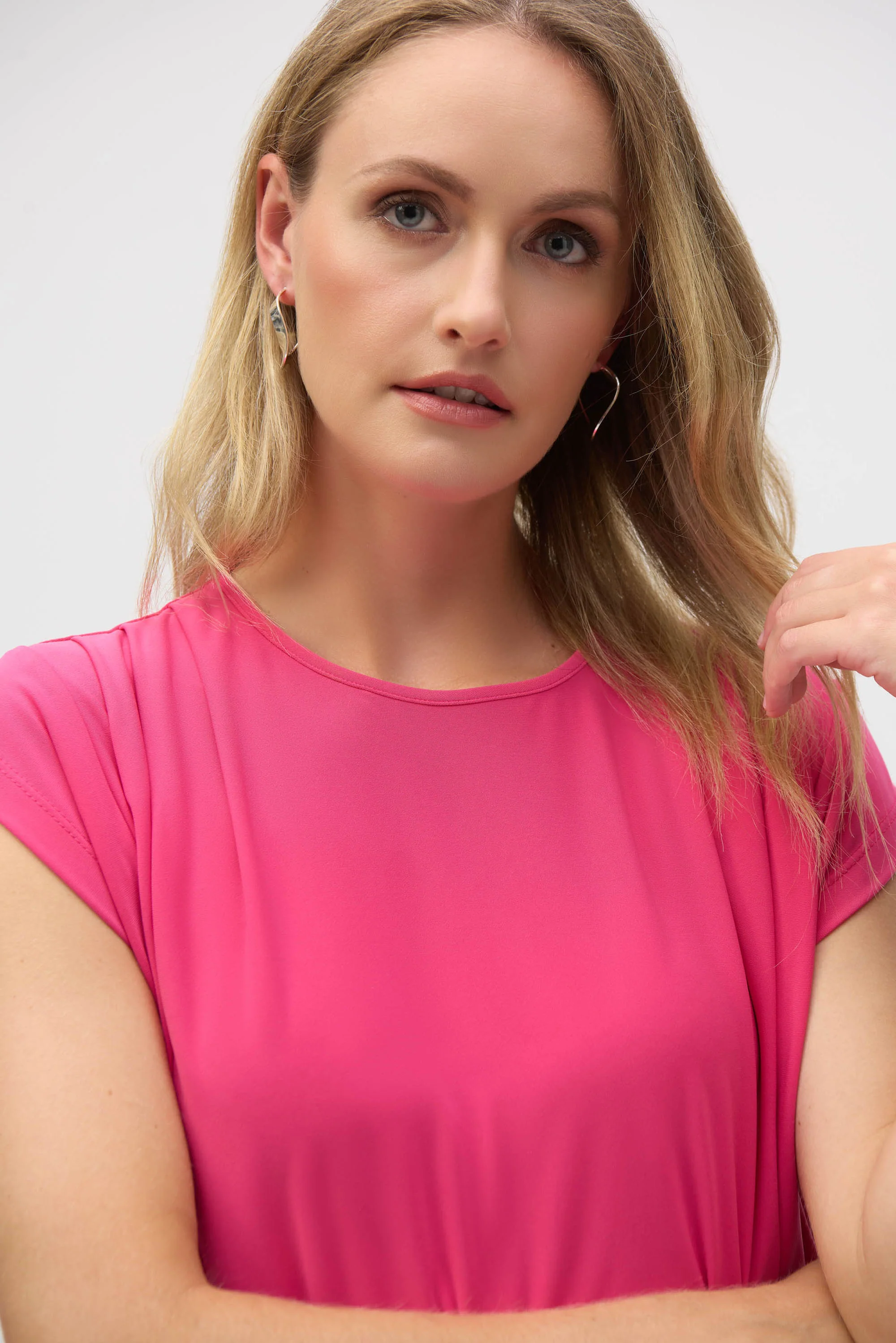 Joseph Ribkoff Short Sleeve Straight Top Style 252127 - Image 8