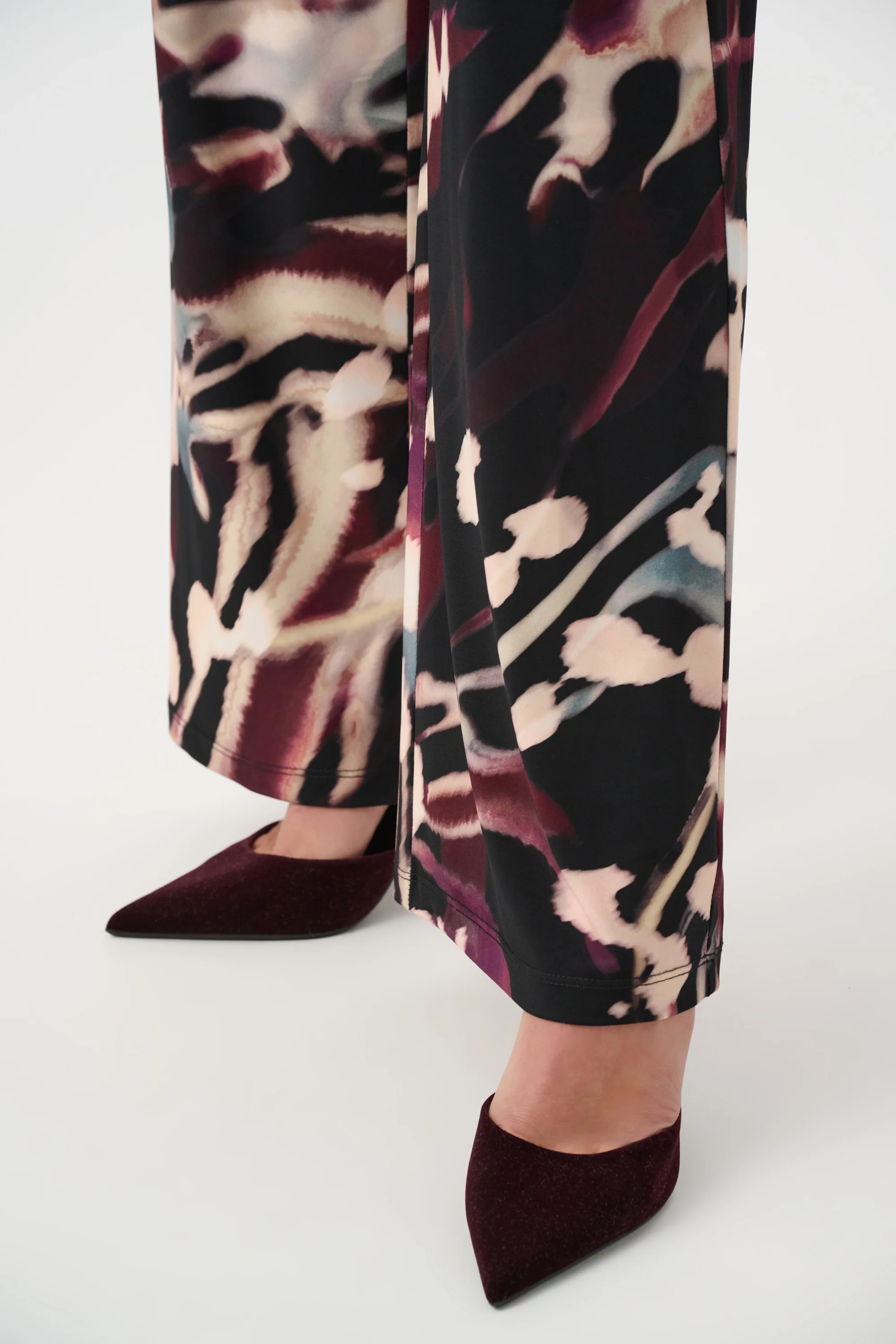 Joseph Ribkoff Signature Abstract Print Wide Leg Pants Style 263749 - Image 4