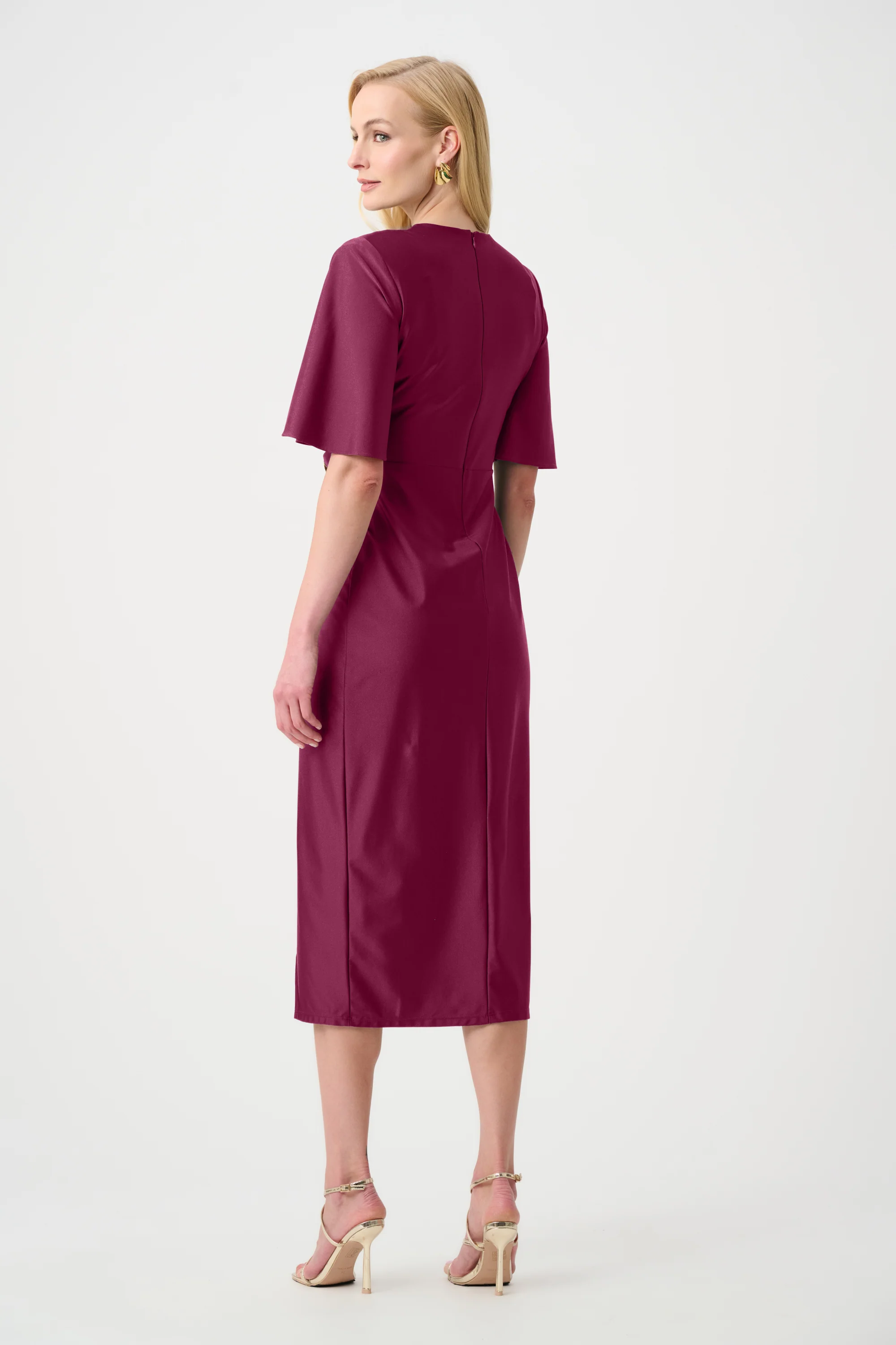 Joseph Ribkoff Signature Dress With Ruched Waistband Style 263733 - Image 12