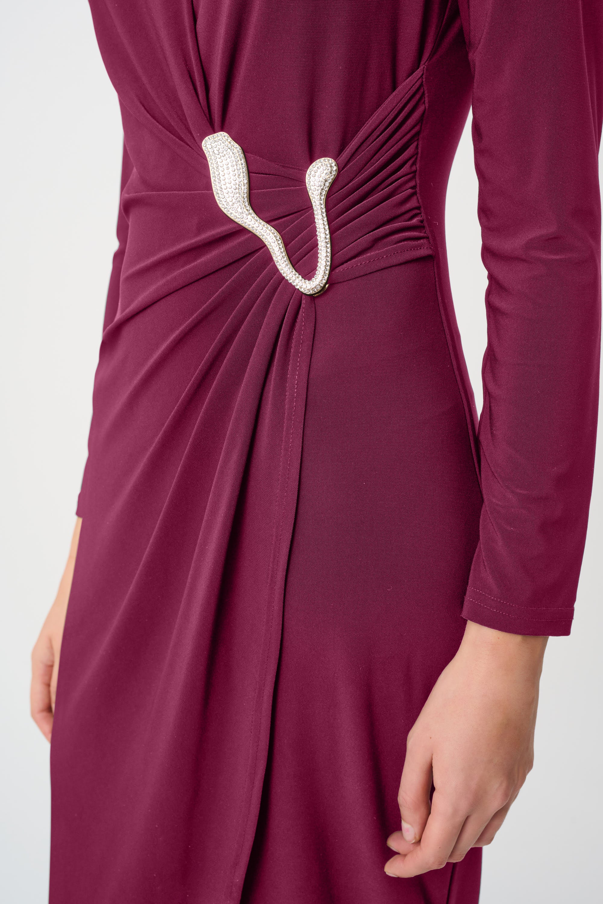 Joseph Ribkoff Signature Sheath Wrap Dress Style 263709 - Image 10