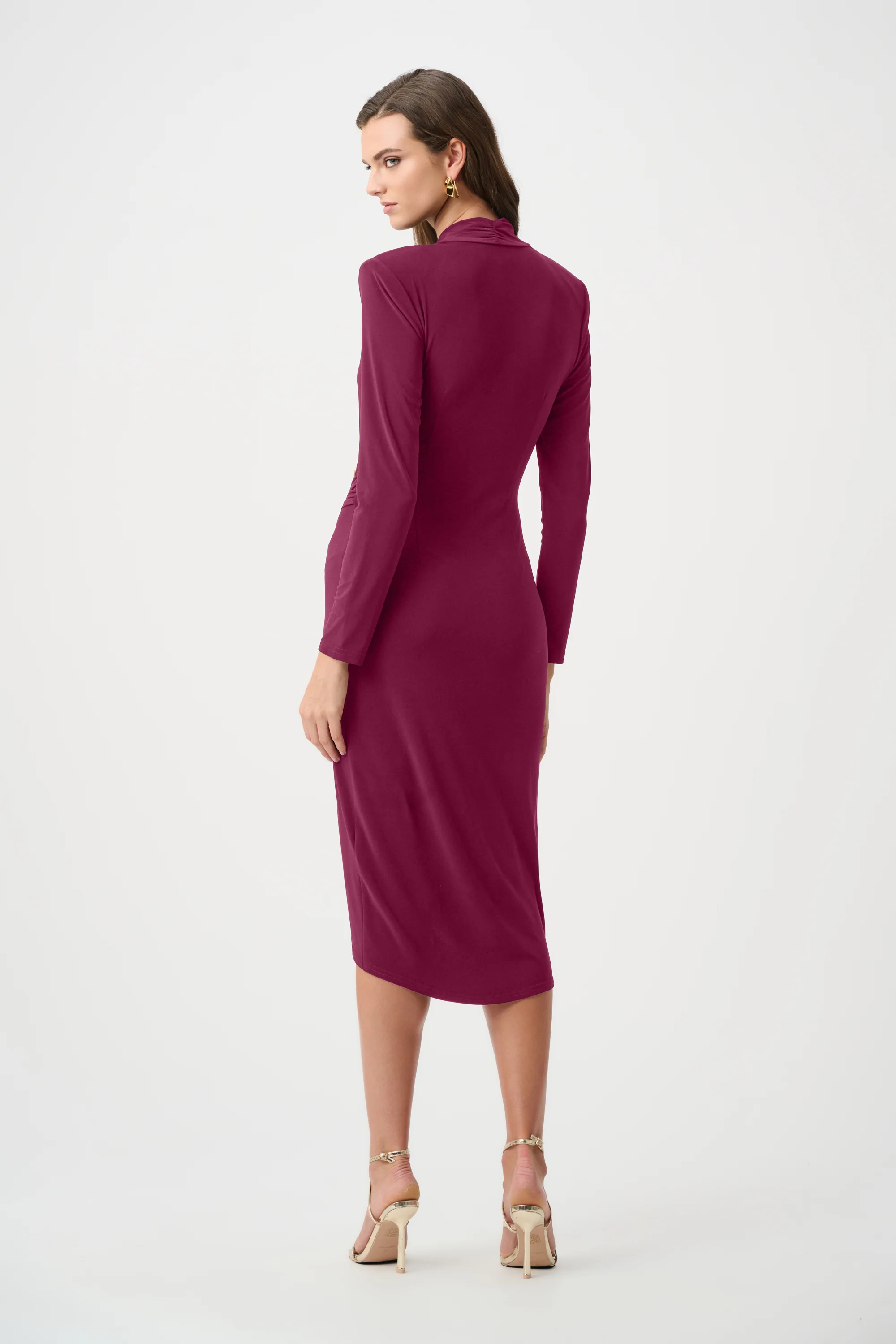 Joseph Ribkoff Signature Sheath Wrap Dress Style 263709 - Image 11