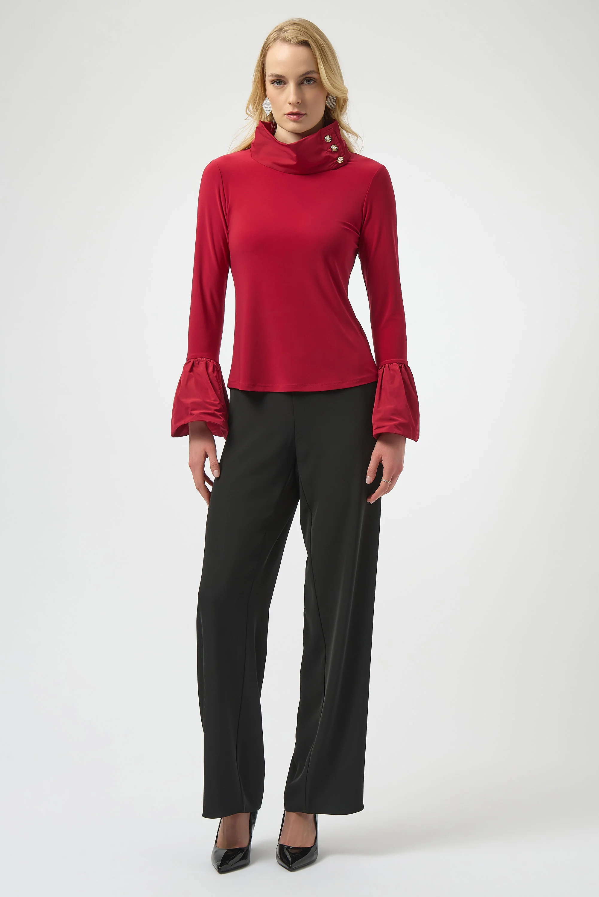Joseph Ribkoff Silky Knit and Memory Fitted Top Style 254109 - Image 2