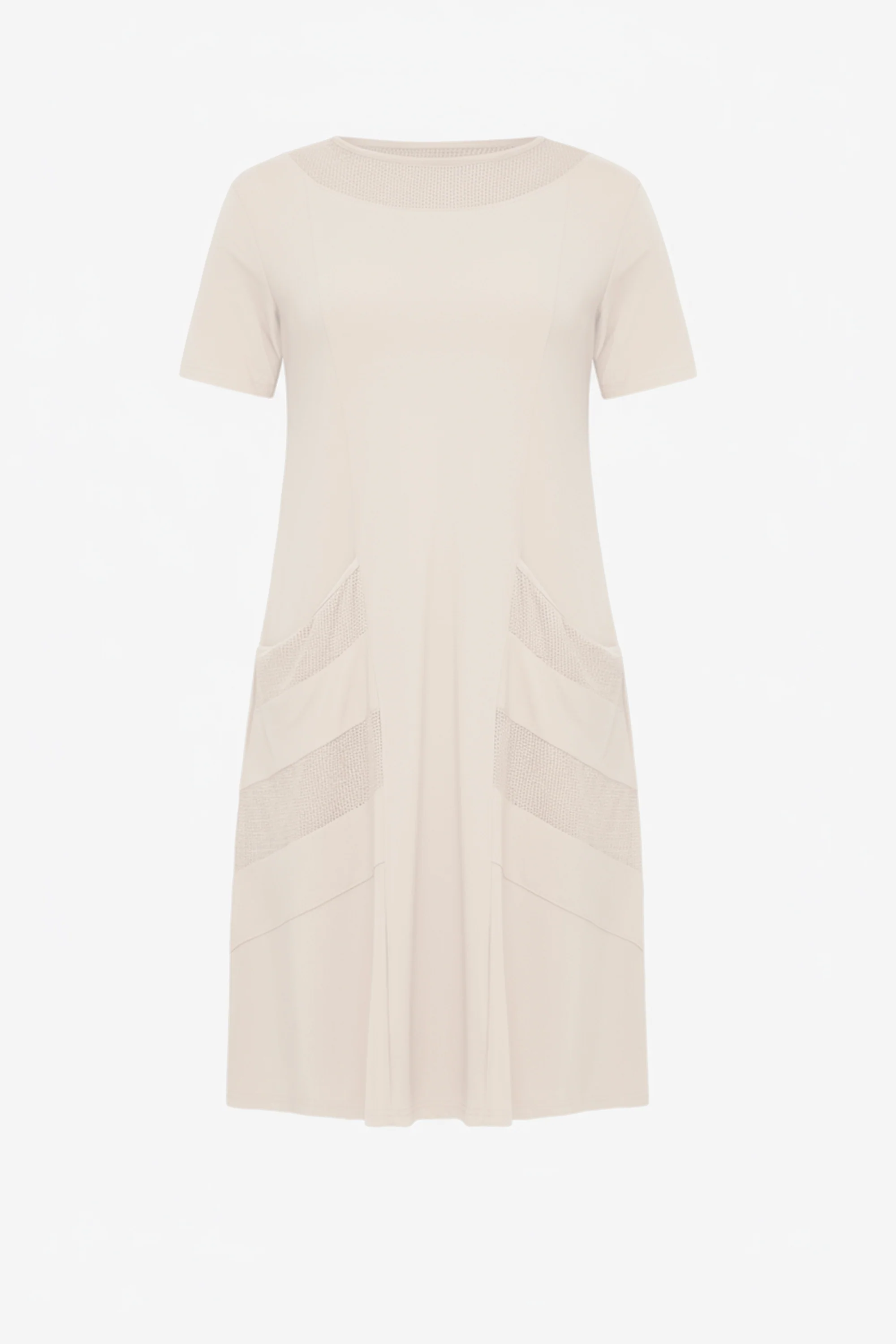 Joseph Ribkoff Silky Knit And Mesh A-Line Dress Style 262141 - Image 5