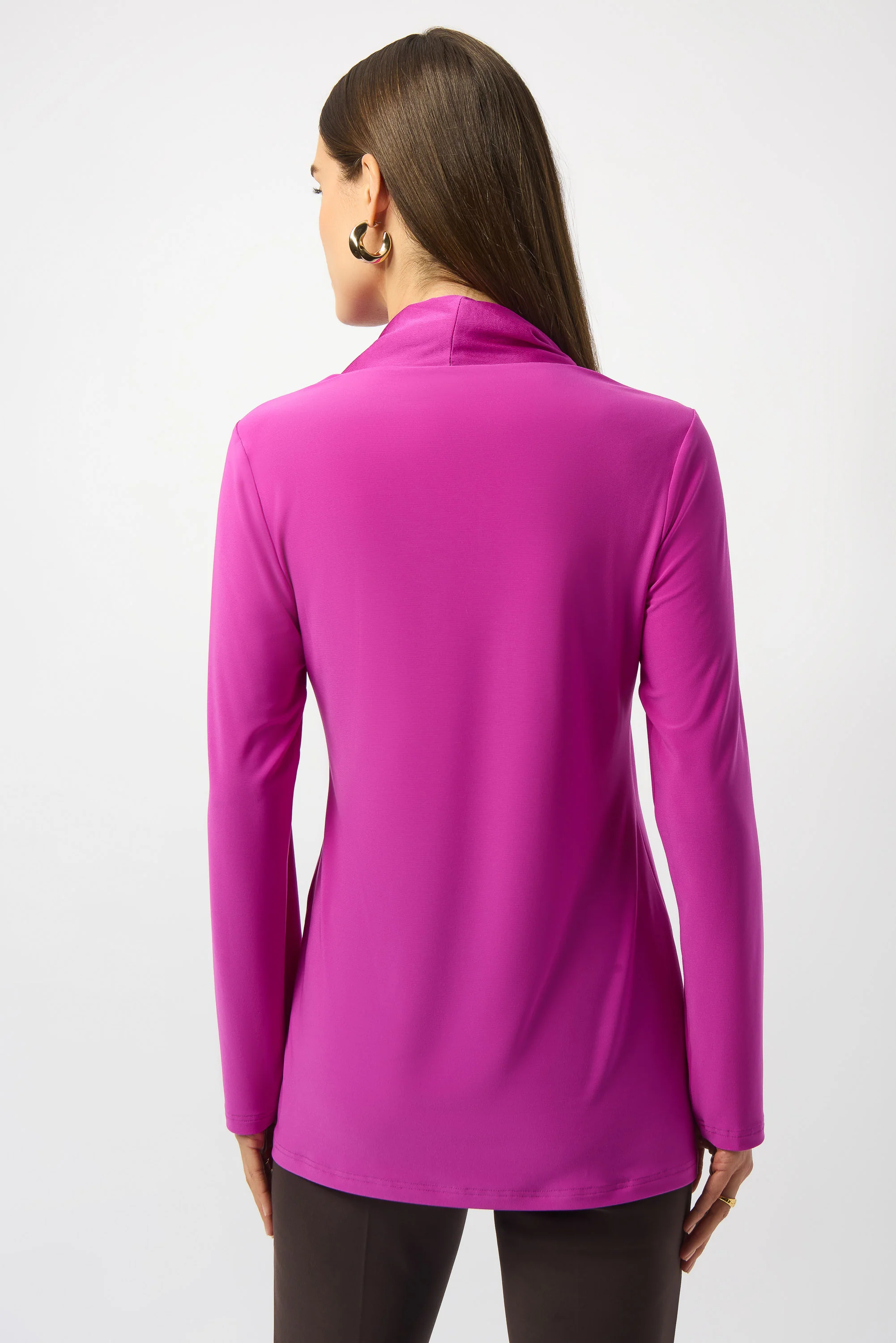 Joseph Ribkoff Silky Knit And Satin Straight Tunic Style 253003 - Image 7