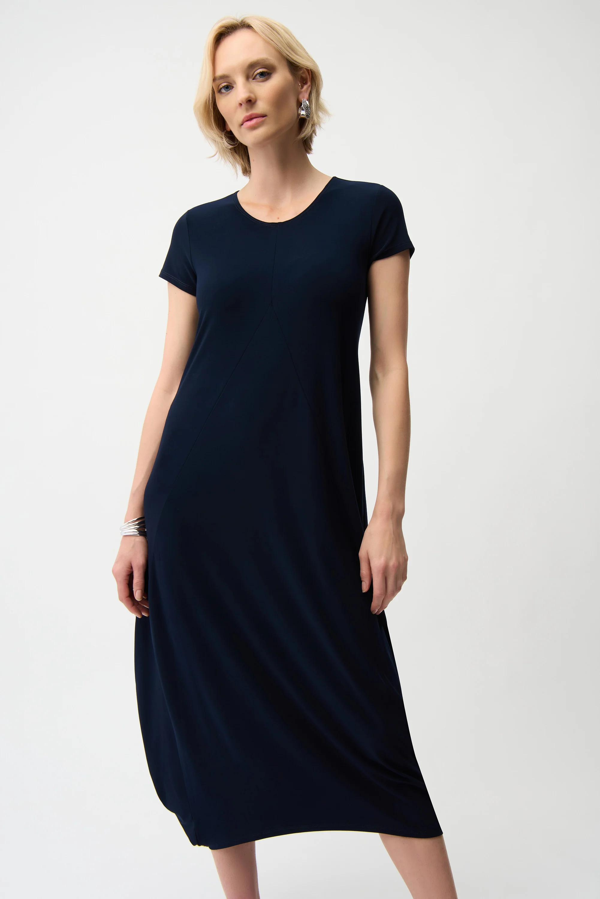 Joseph Ribkoff Cocoon Dress With Scoop Neckline Style 261259