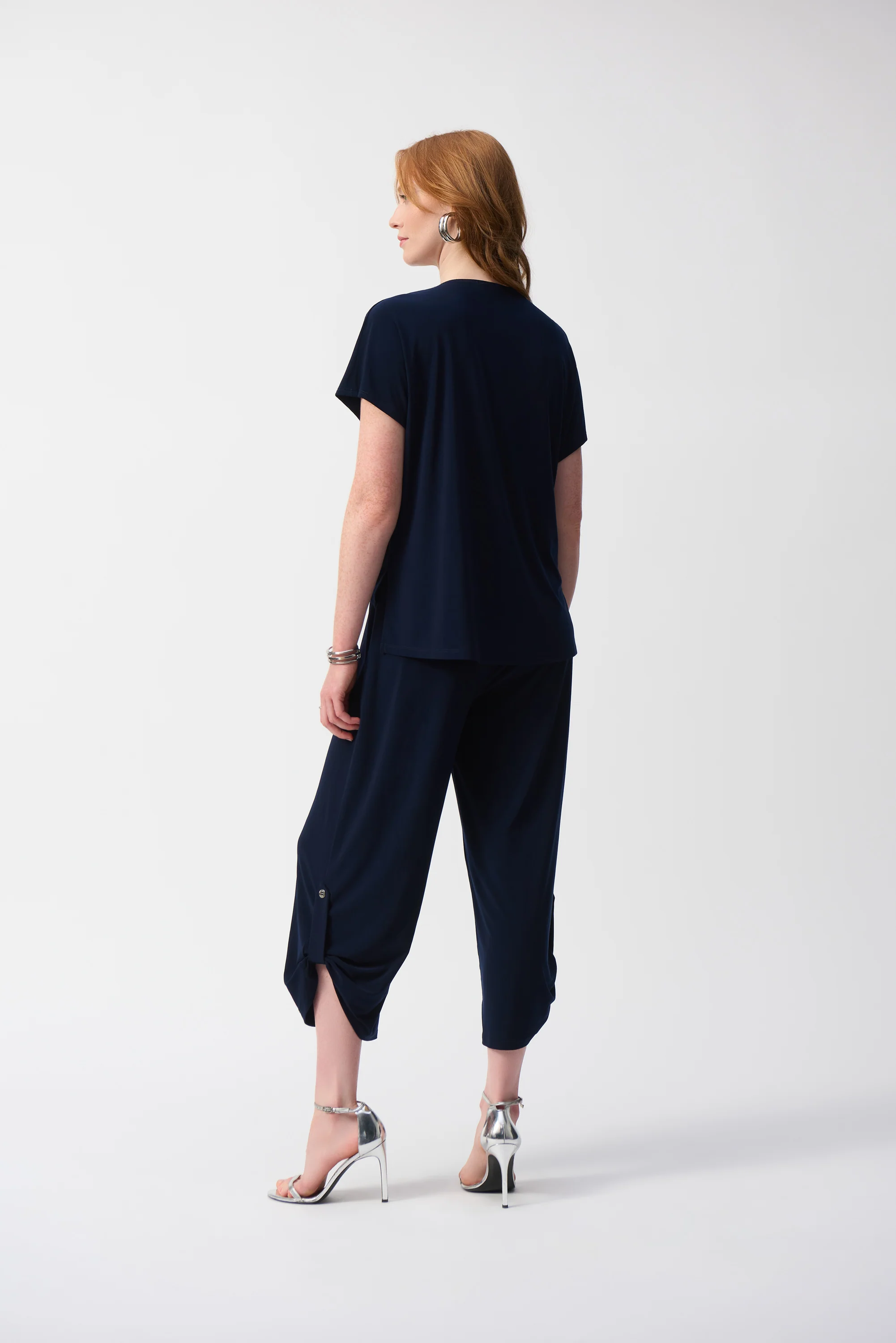 Joseph Ribkoff Silky Knit Culotte Jumpsuit Style 251044 - Image 4