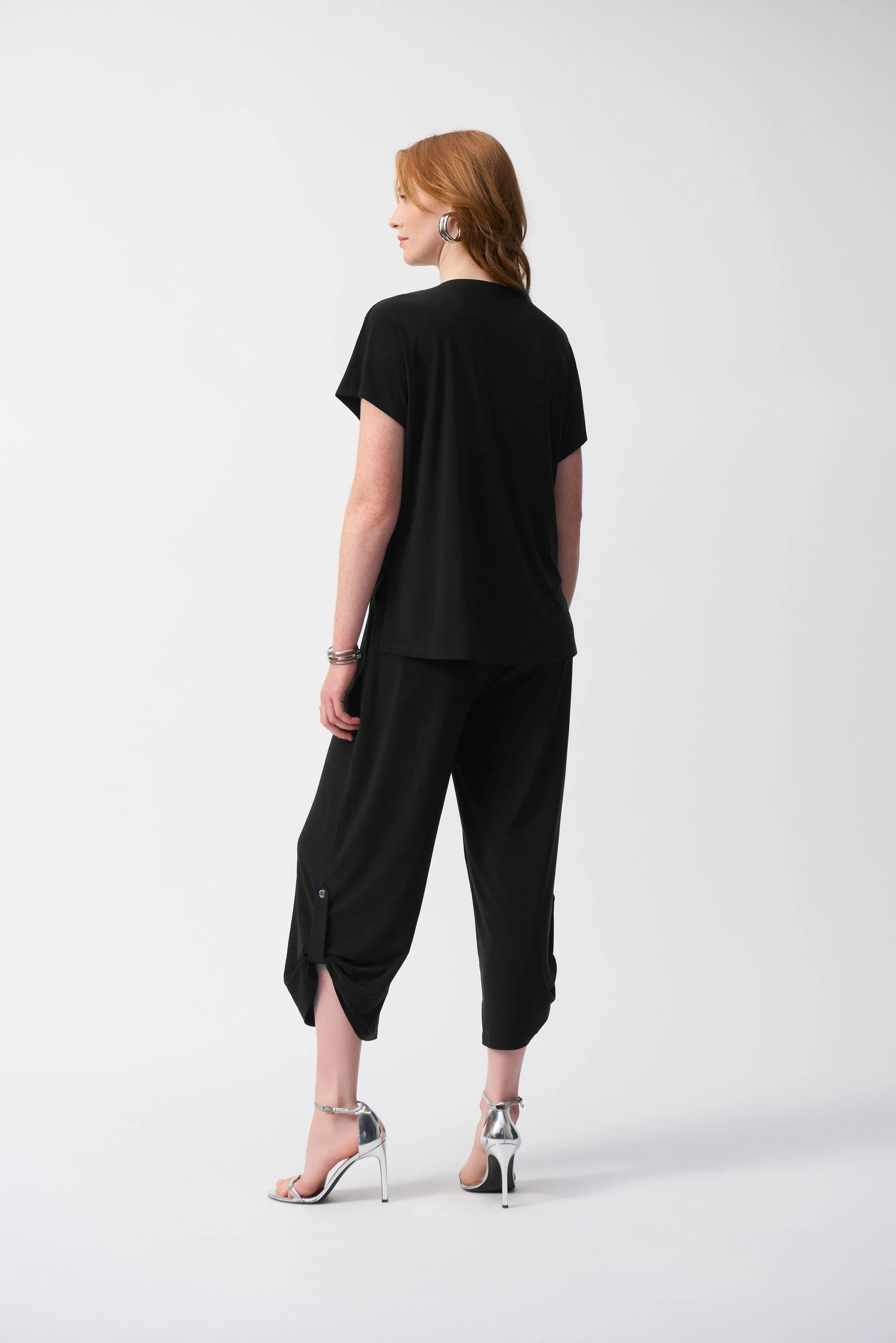 Joseph Ribkoff Silky Knit Culotte Jumpsuit Style 251044 - Image 9