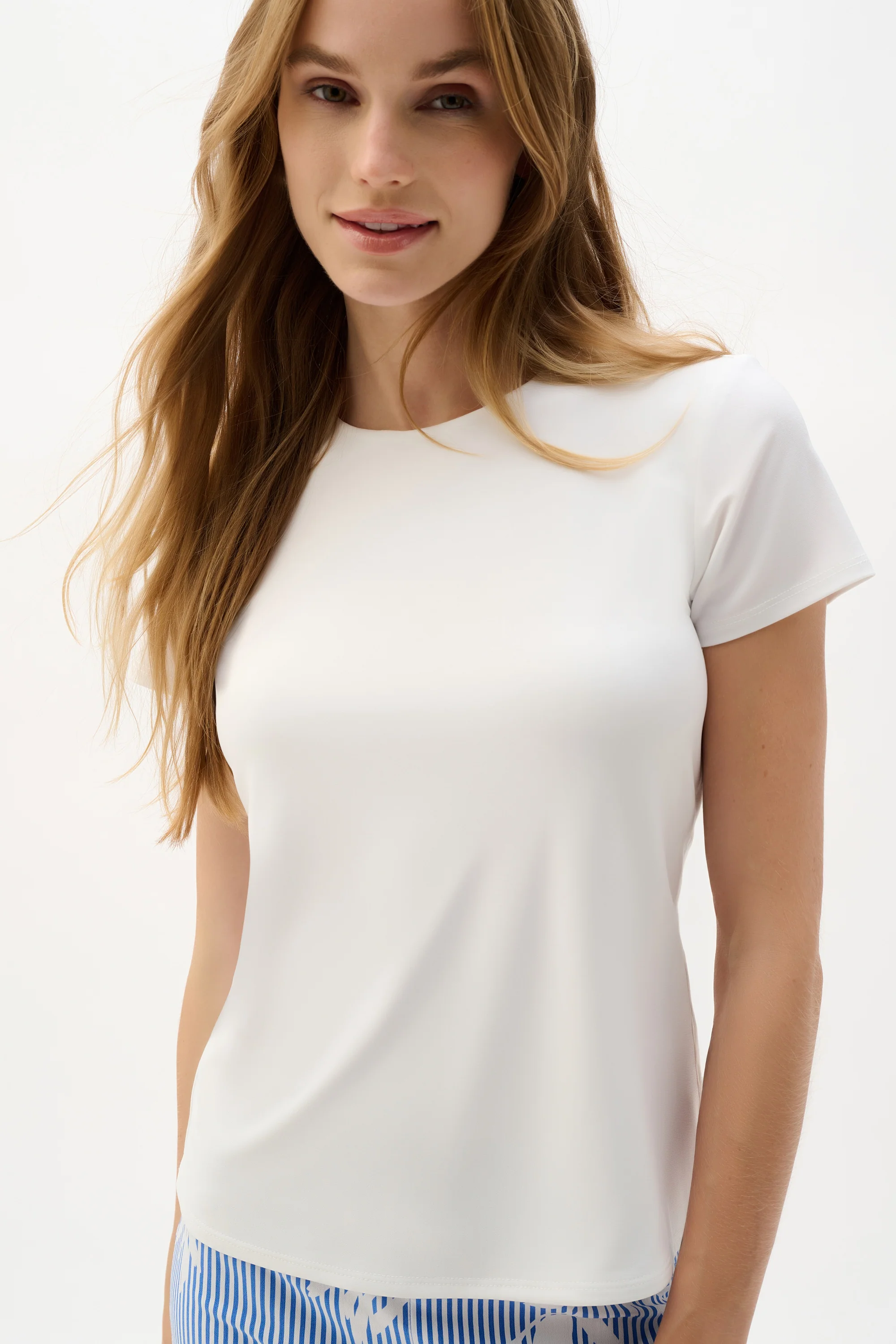 Joseph Ribkoff Silky Knit Fitted T-Shirt Style 262238 - Image 4