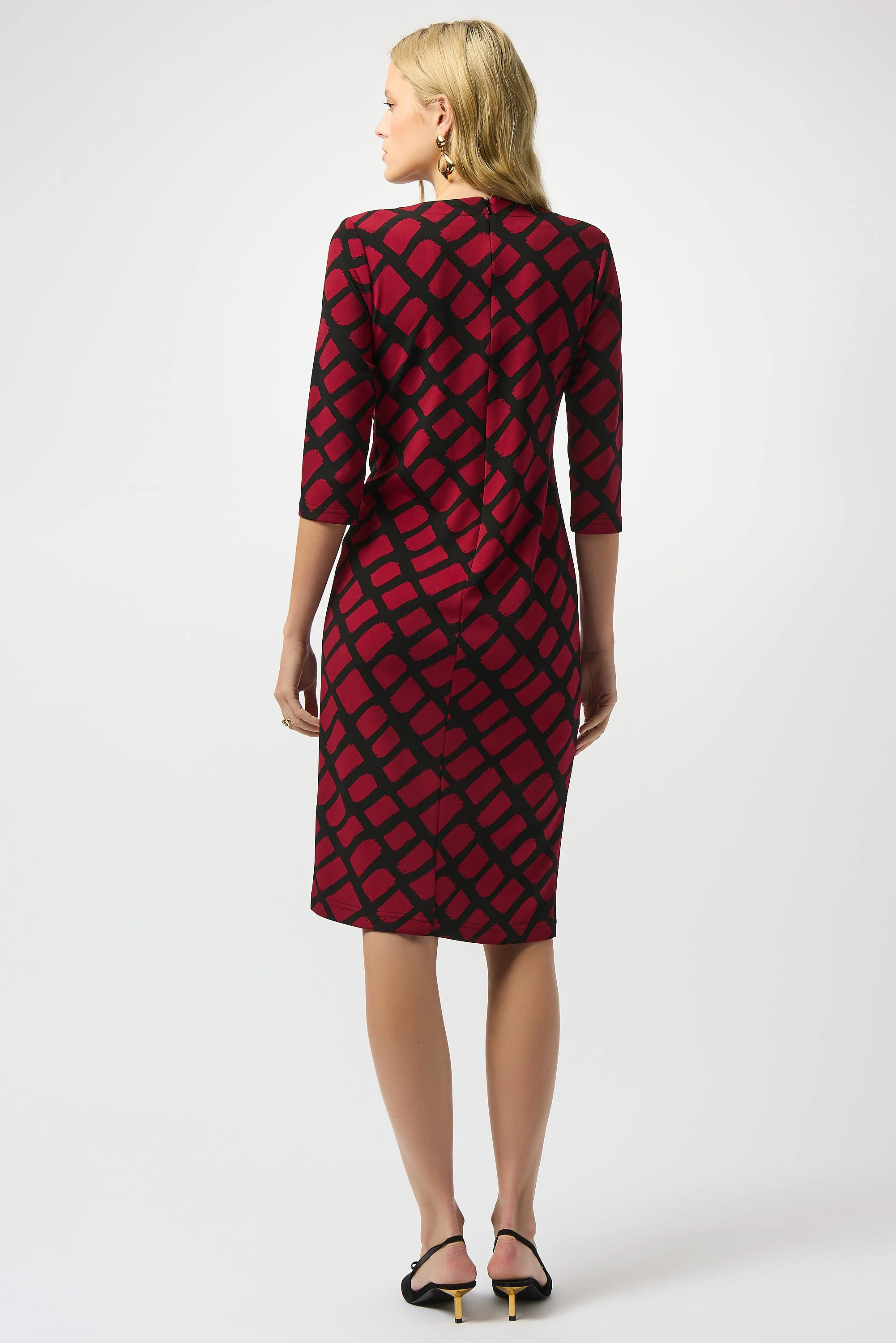 Joseph Ribkoff Geometric Print Sheath Dress Style 253250 - Image 3