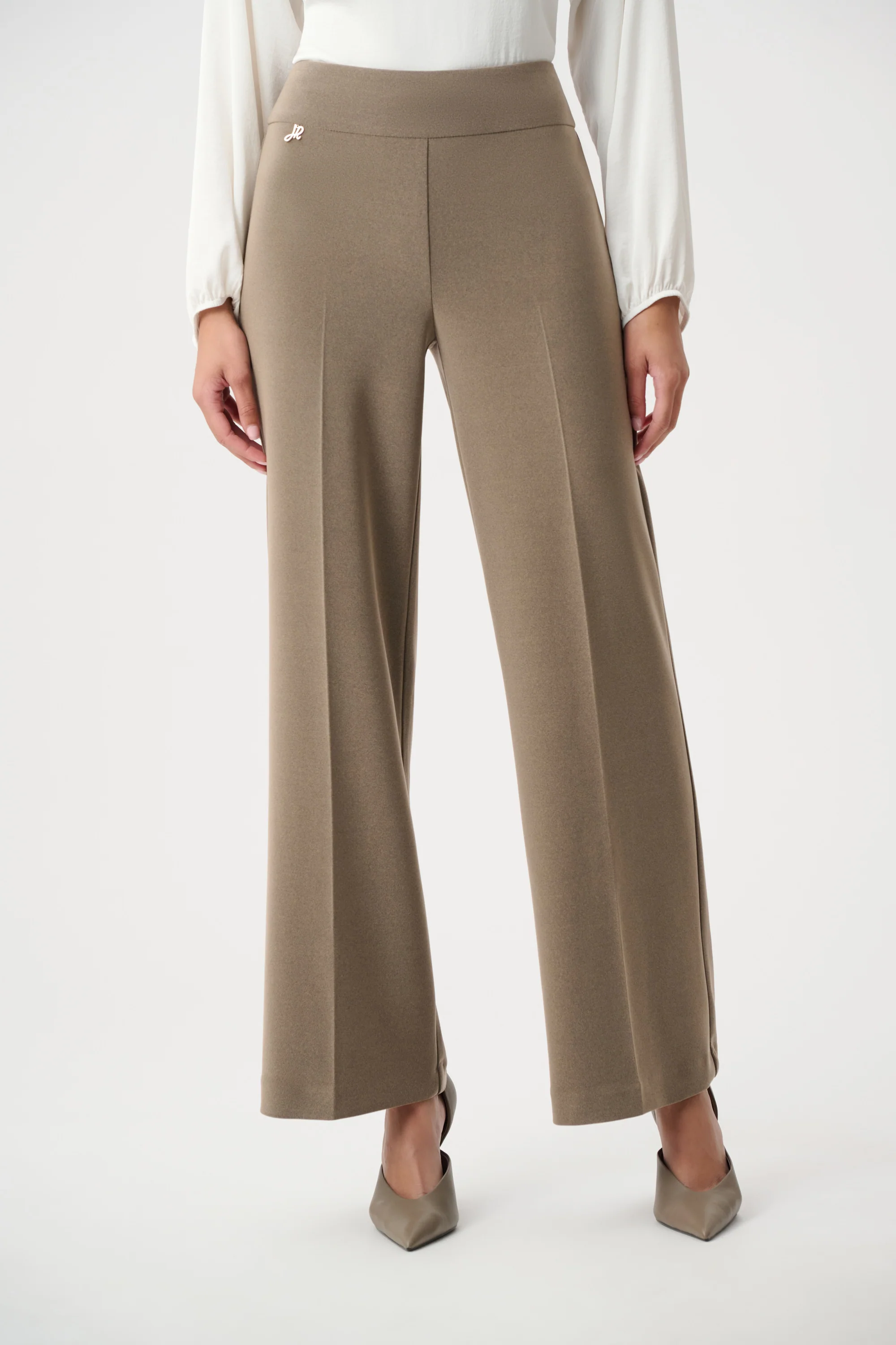 Joseph Ribkoff Silky Knit Wide-Leg Pull-On Pants Style 263074 - Image 5