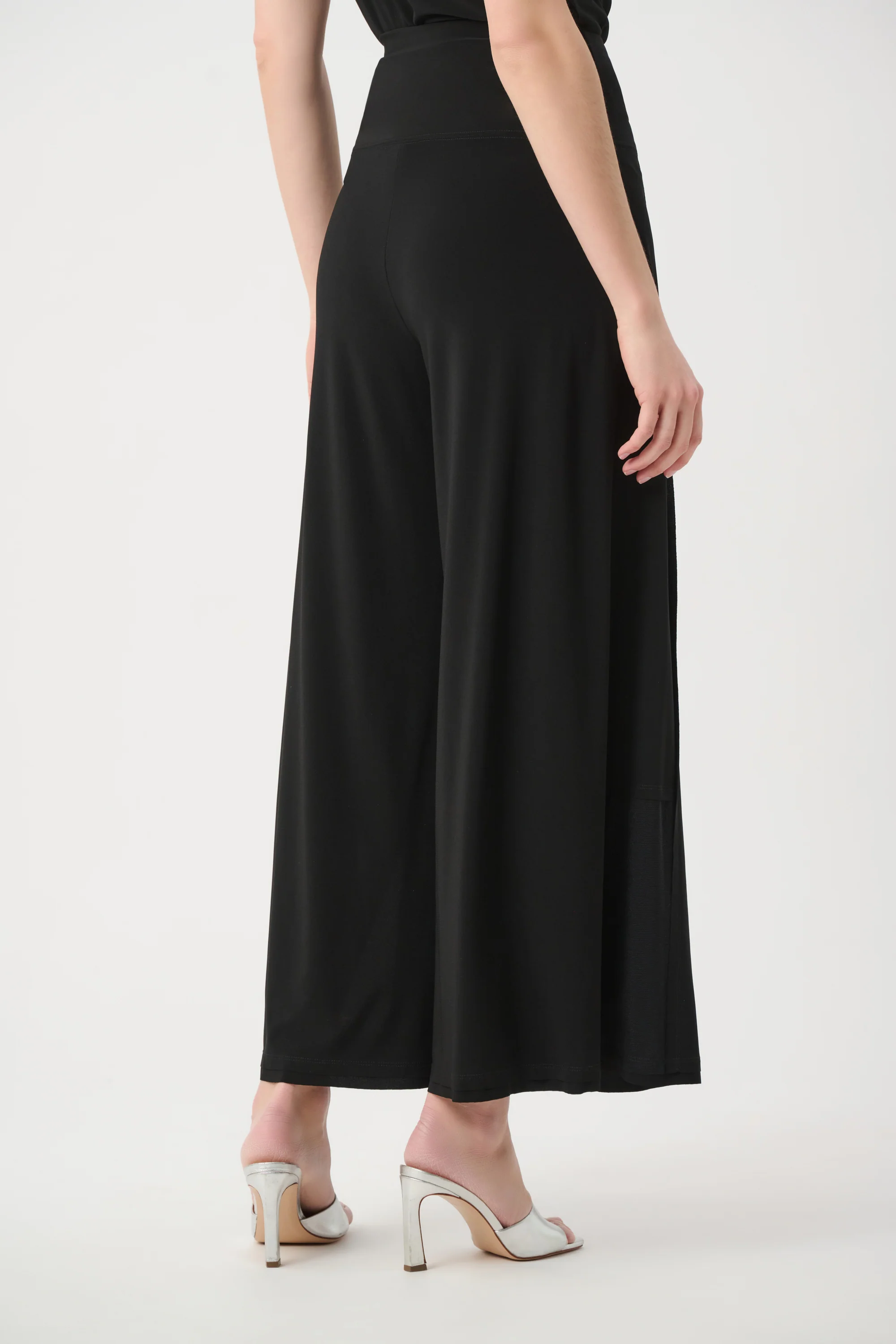 Joseph Ribkoff Wide Leg Pull-On Pants With Mesh Inserts Style 261277 - Image 3