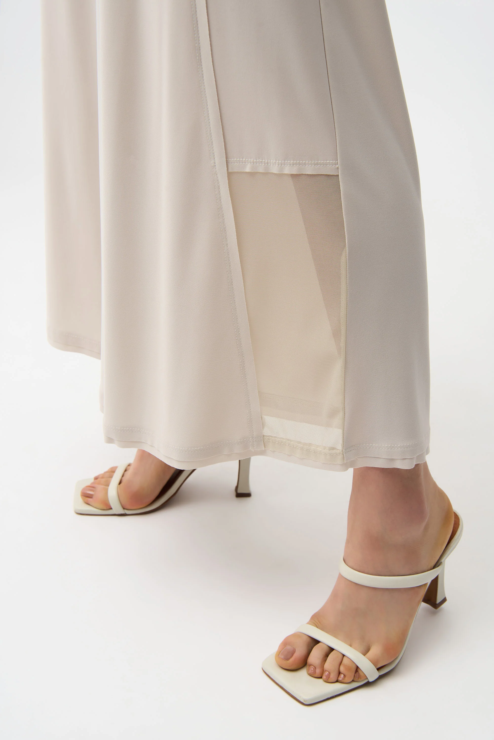 Joseph Ribkoff Wide Leg Pull-On Pants With Mesh Inserts Style 261277 - Image 6